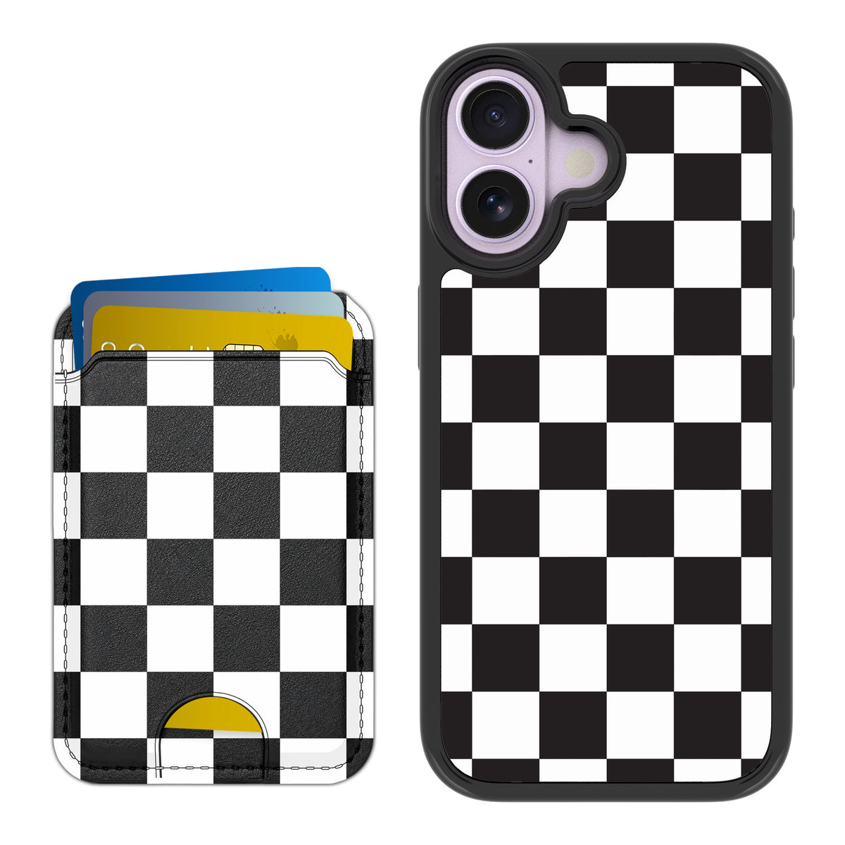 Scooch MagCase Checkered for iPhone 17 — Matching MagWallet Bundle