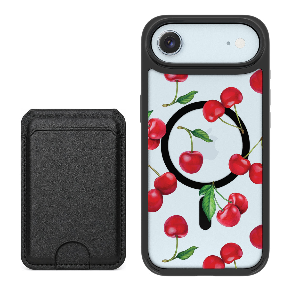 Scooch MagCase Very Cherry for iPhone Air — Black MagWallet Bundle