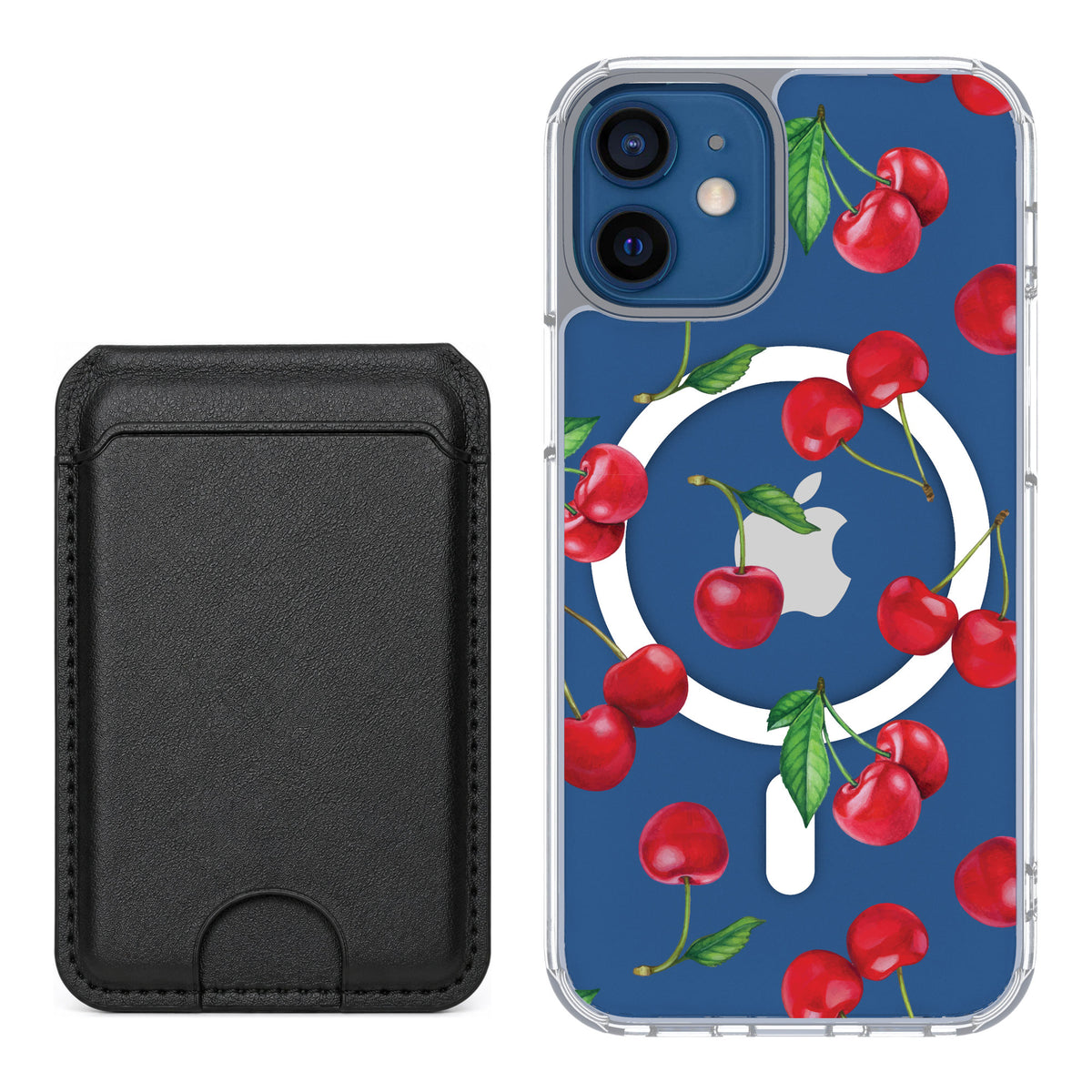 Scooch MagCase Very Cherry for iPhone 12 mini — Black MagWallet Bundle