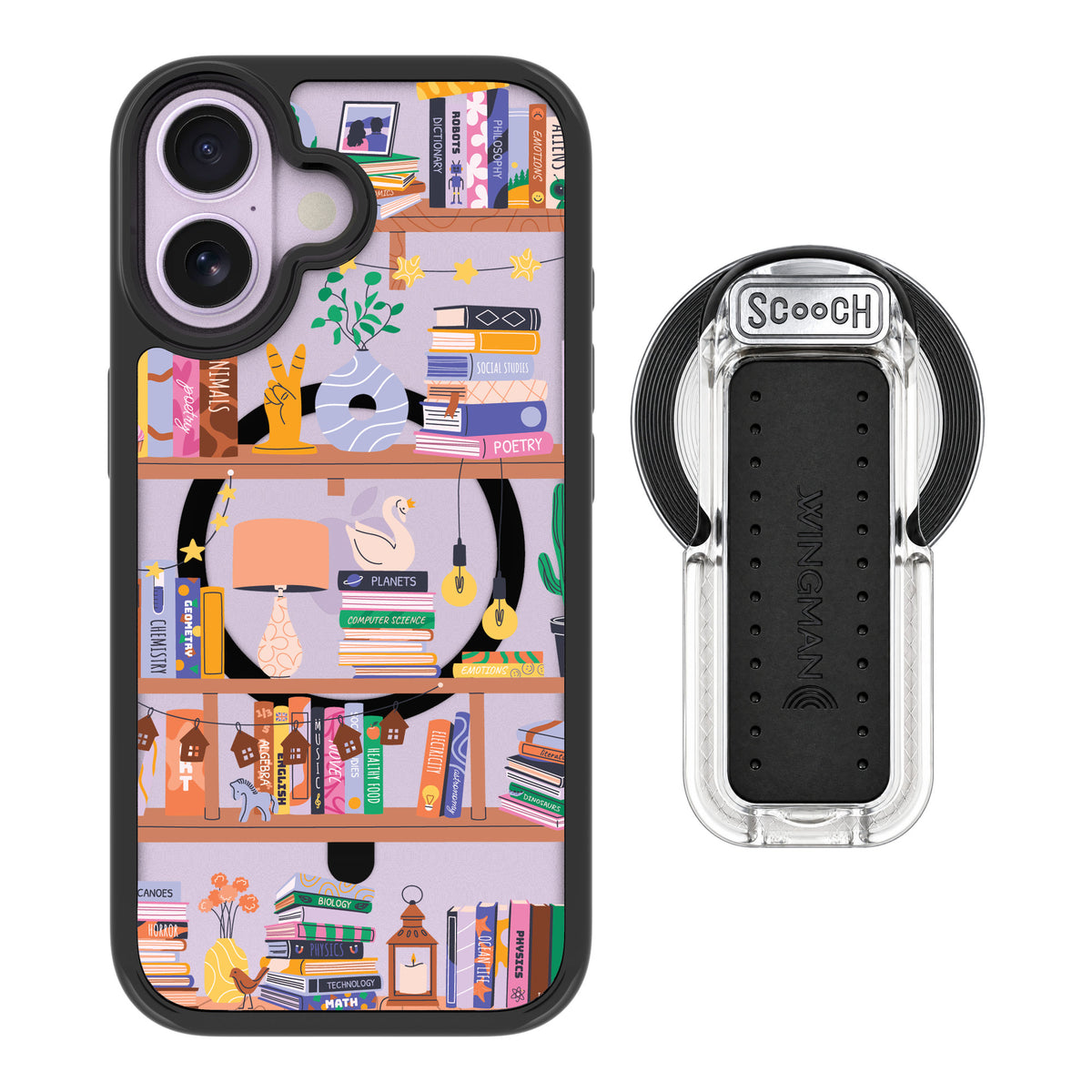 Scooch MagCase Little Library for iPhone 17 — MagSafe Wingback Bundle - Clear