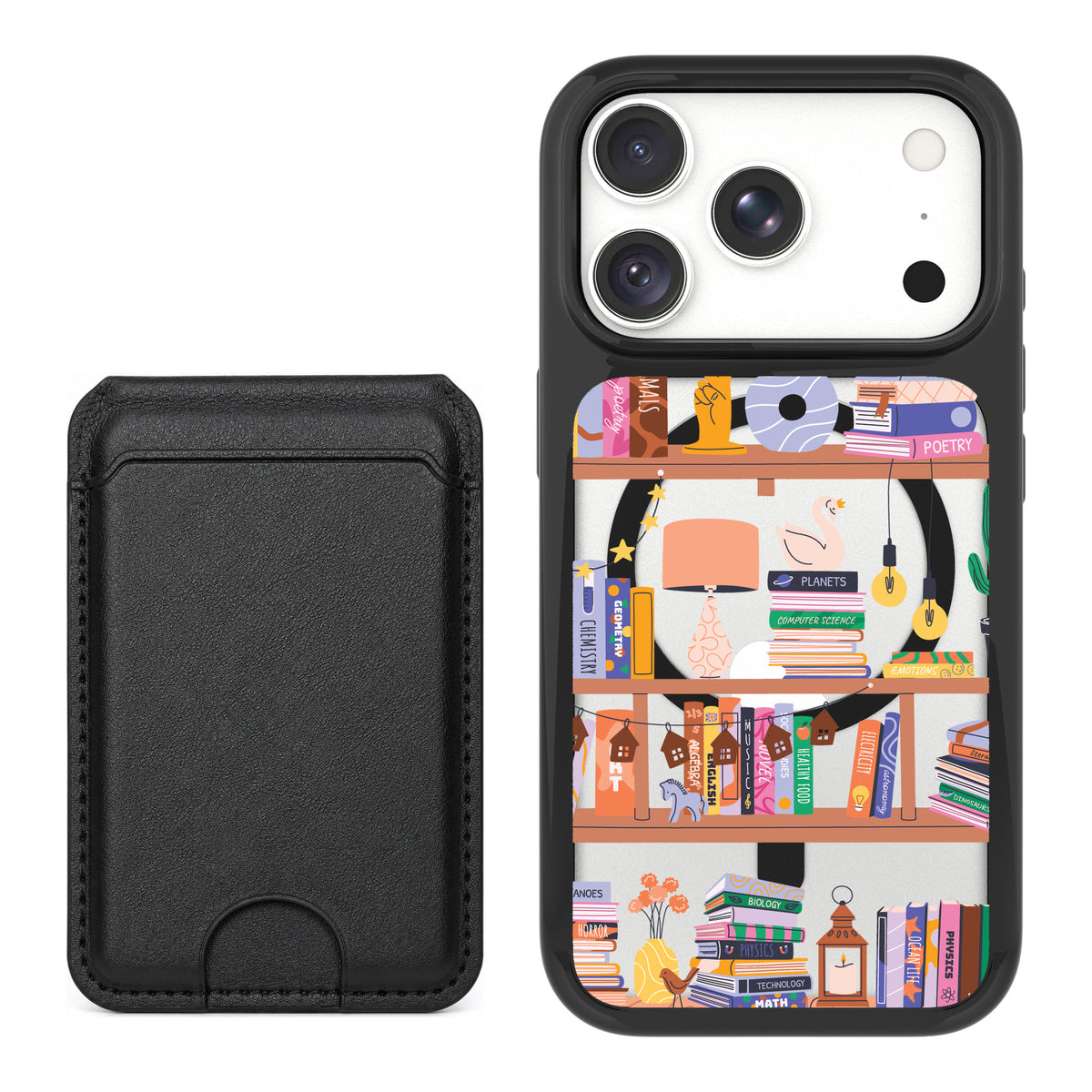 Scooch MagCase Little Library for iPhone 18 Pro Max — Black MagWallet Bundle