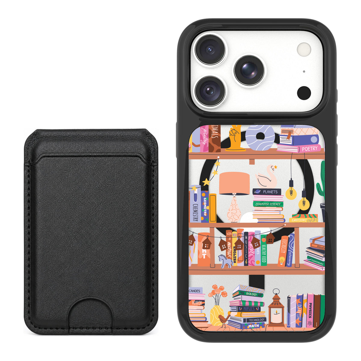 Scooch MagCase Little Library for iPhone 18 Pro — Black MagWallet Bundle