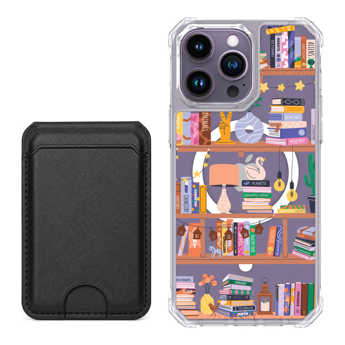 Scooch MagCase Little Library for iPhone 14 Pro Max — Black MagWallet Bundle