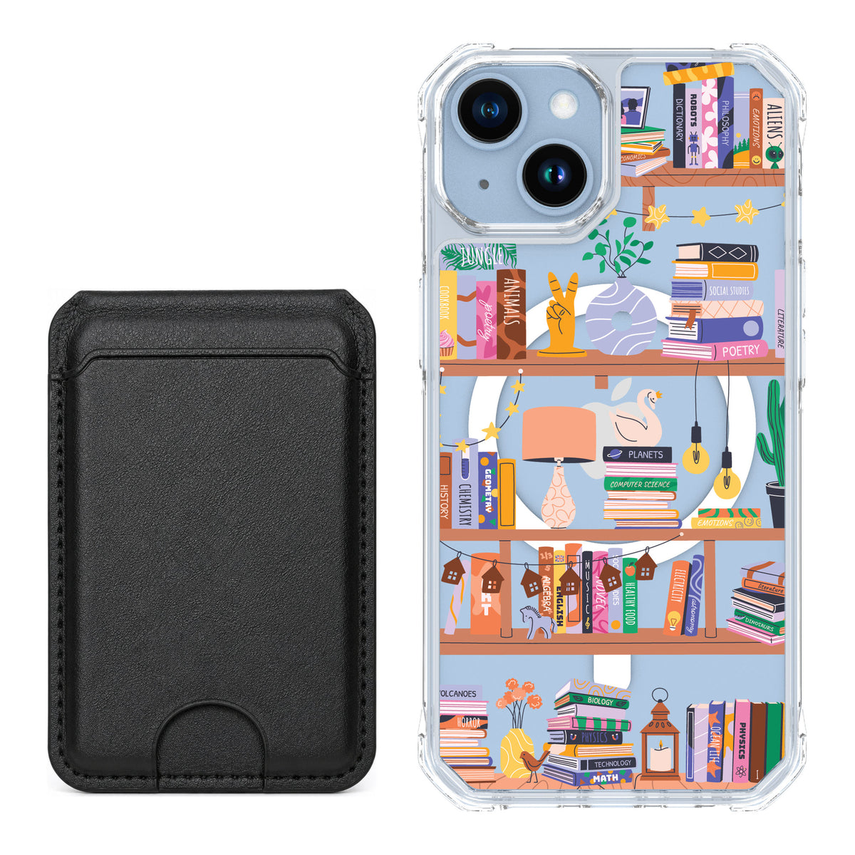 Scooch MagCase Little Library for iPhone 14 — Black MagWallet Bundle