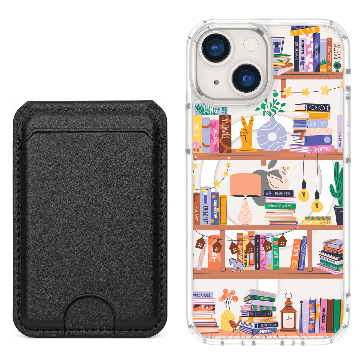 Scooch MagCase Little Library for iPhone 13 mini — Black MagWallet Bundle