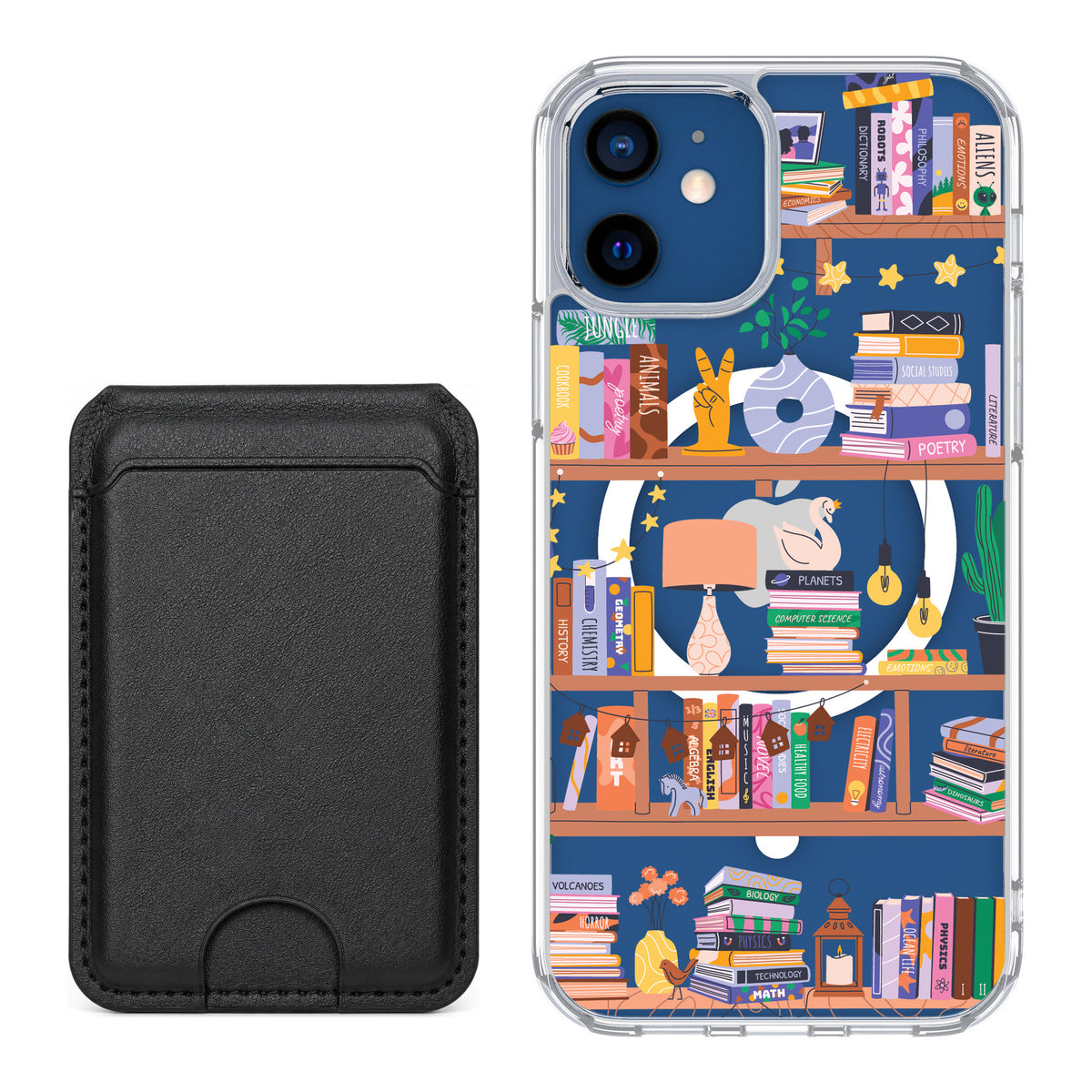 Scooch MagCase Little Library for iPhone 12 — Black MagWallet Bundle