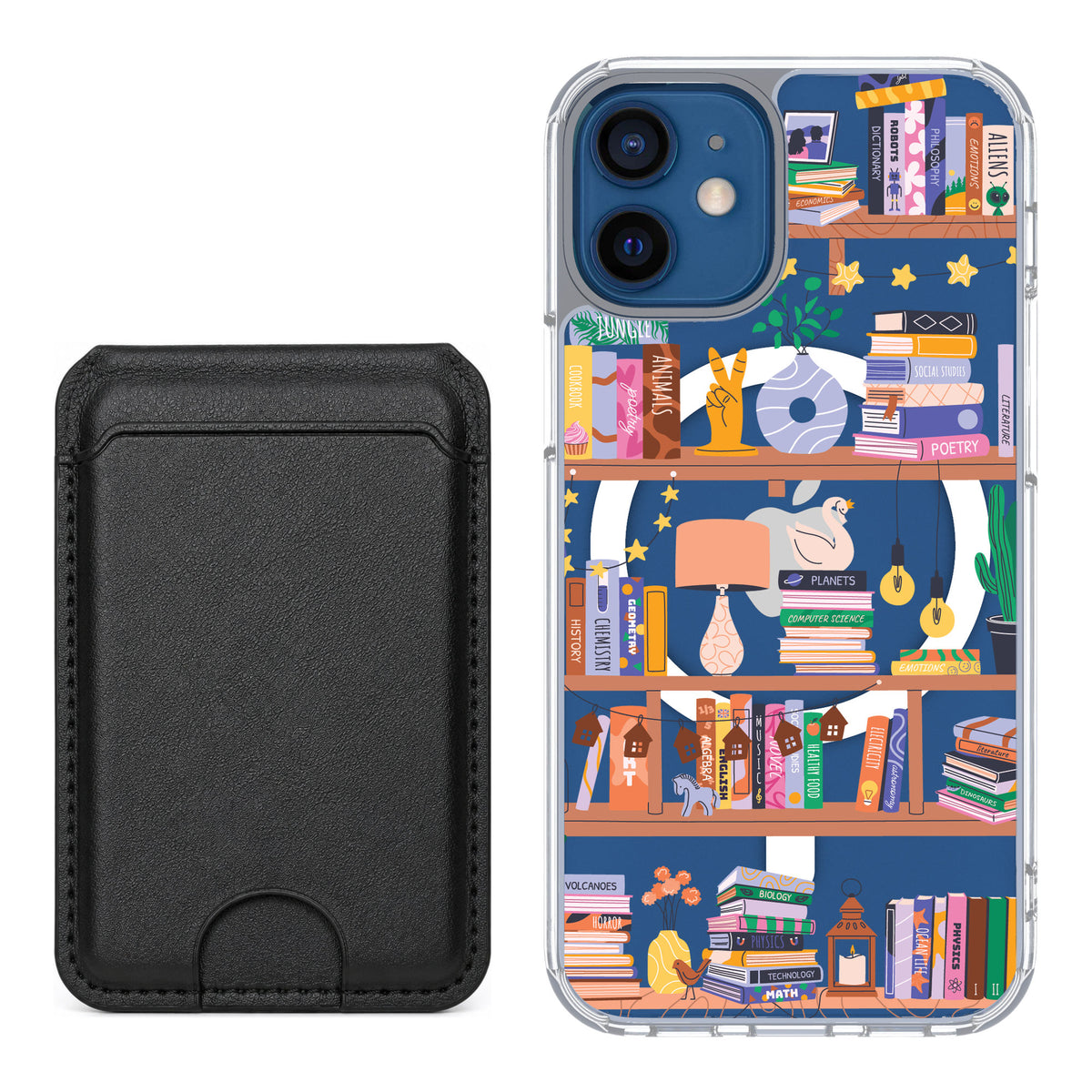 Scooch MagCase Little Library for iPhone 12 mini — Black MagWallet Bundle