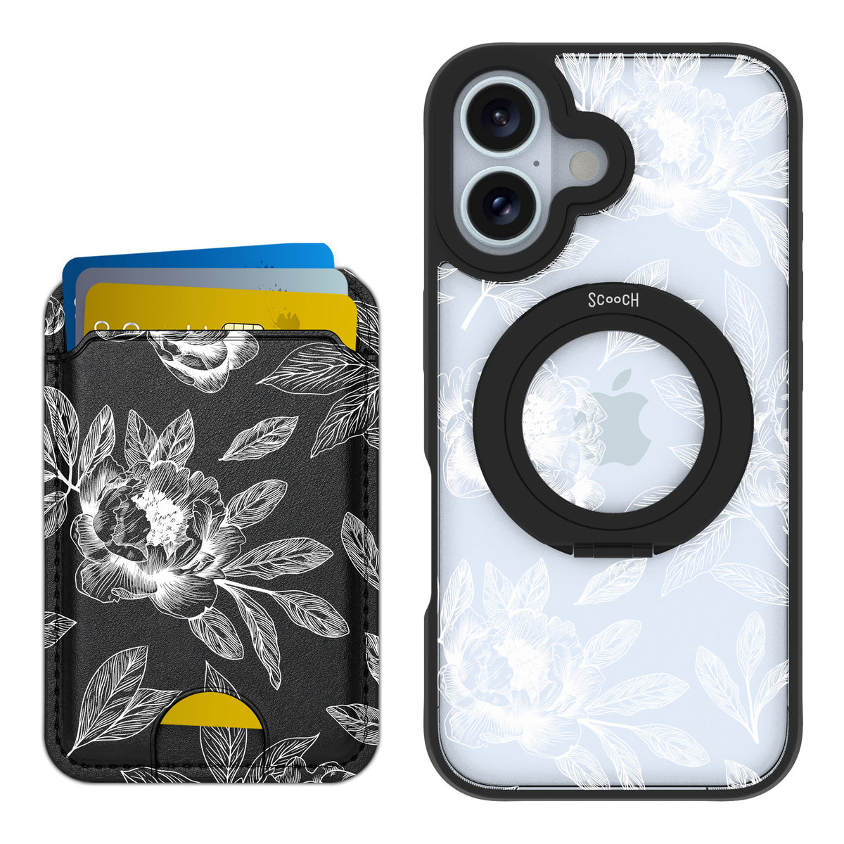 Scooch MagCase Chinoiserie for iPhone 16 — Matching MagWallet Bundle