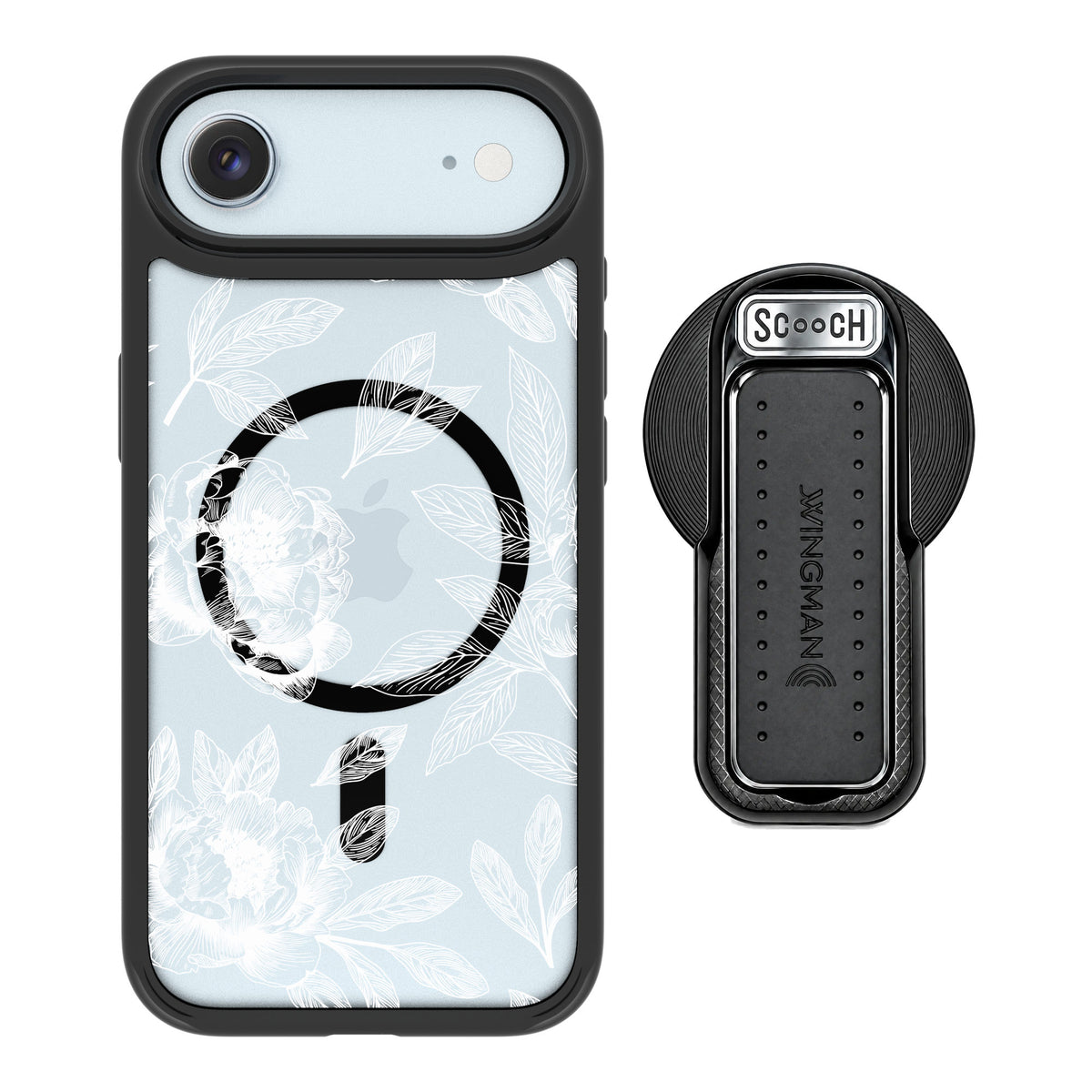 Scooch MagCase Chinoiserie for iPhone Air — MagSafe Wingback Bundle - Black
