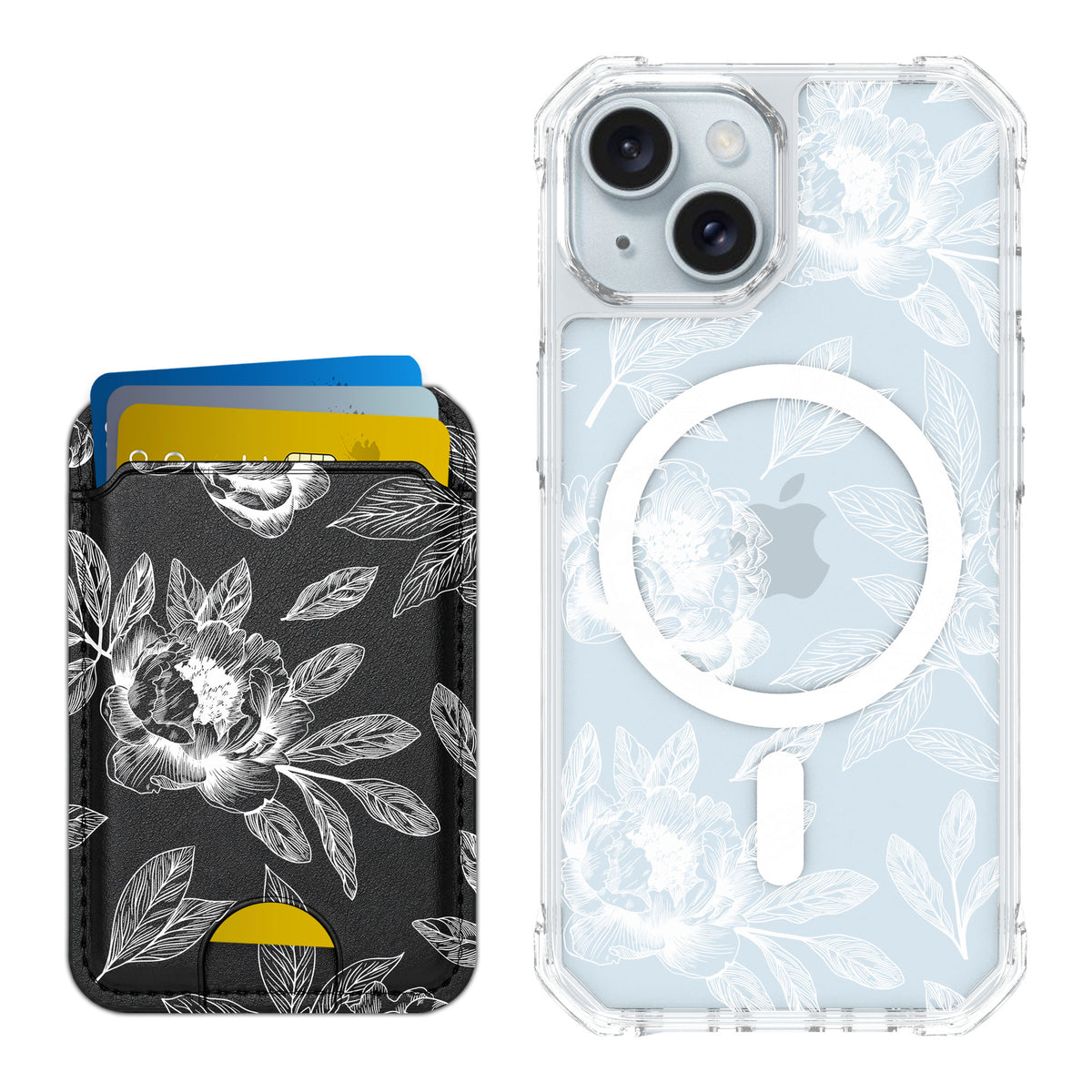Scooch MagCase Chinoiserie for iPhone 15 — Matching MagWallet Bundle