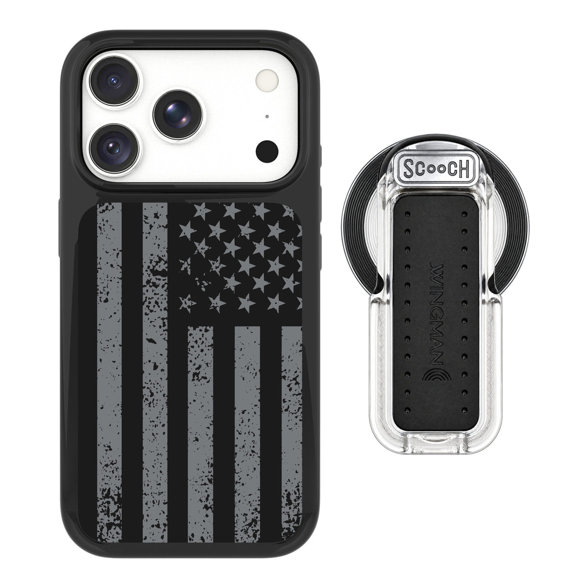 Scooch MagCase Weathered Glory for iPhone 18 Pro Max — MagSafe Wingback Bundle - Clear