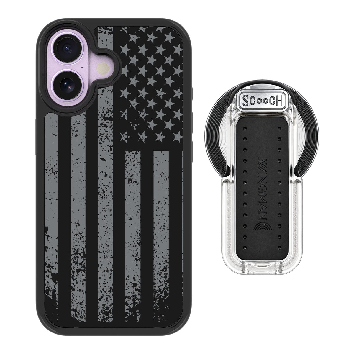 Scooch MagCase Weathered Glory for iPhone 17 — MagSafe Wingback Bundle - Clear
