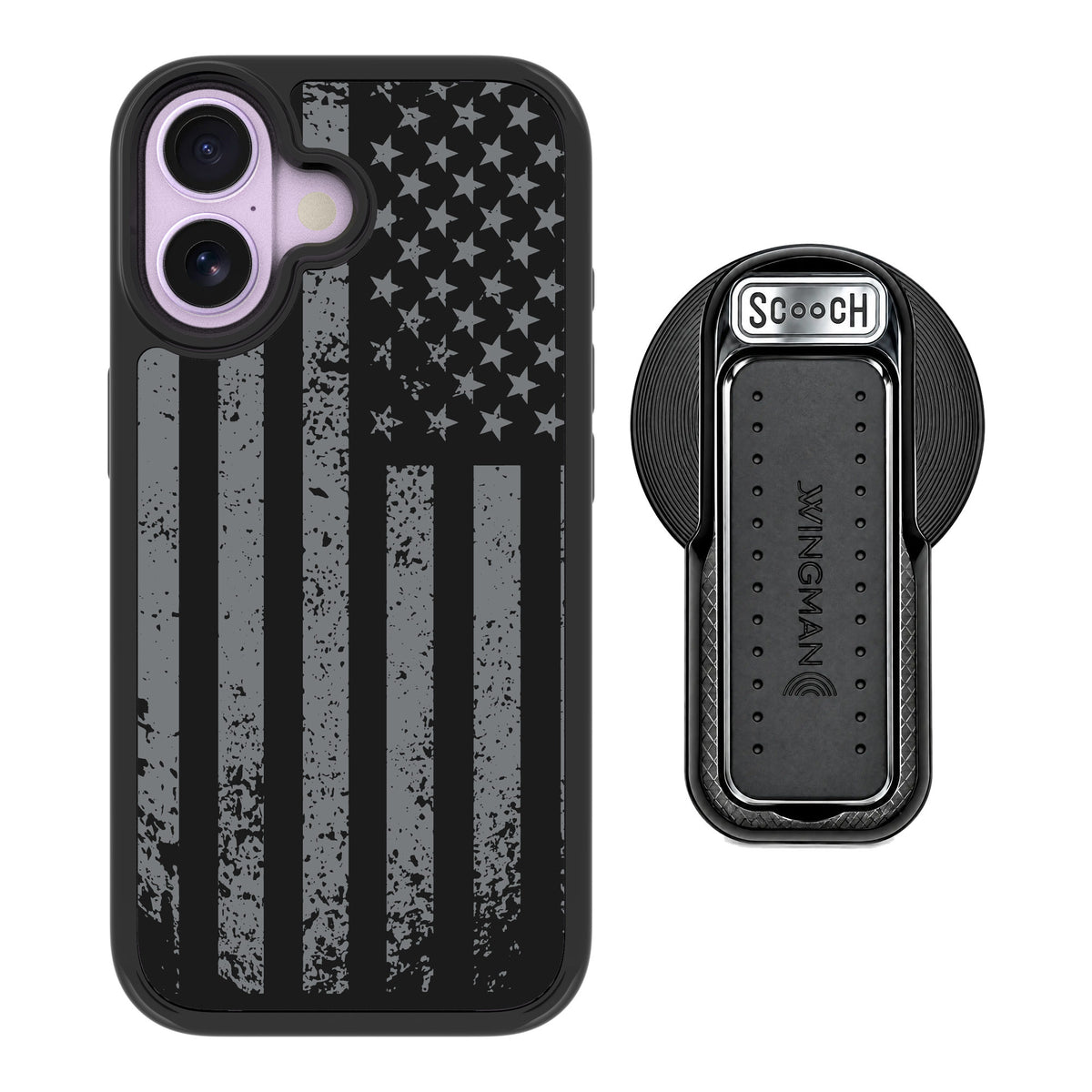 Scooch MagCase Weathered Glory for iPhone 17 — MagSafe Wingback Bundle - Black