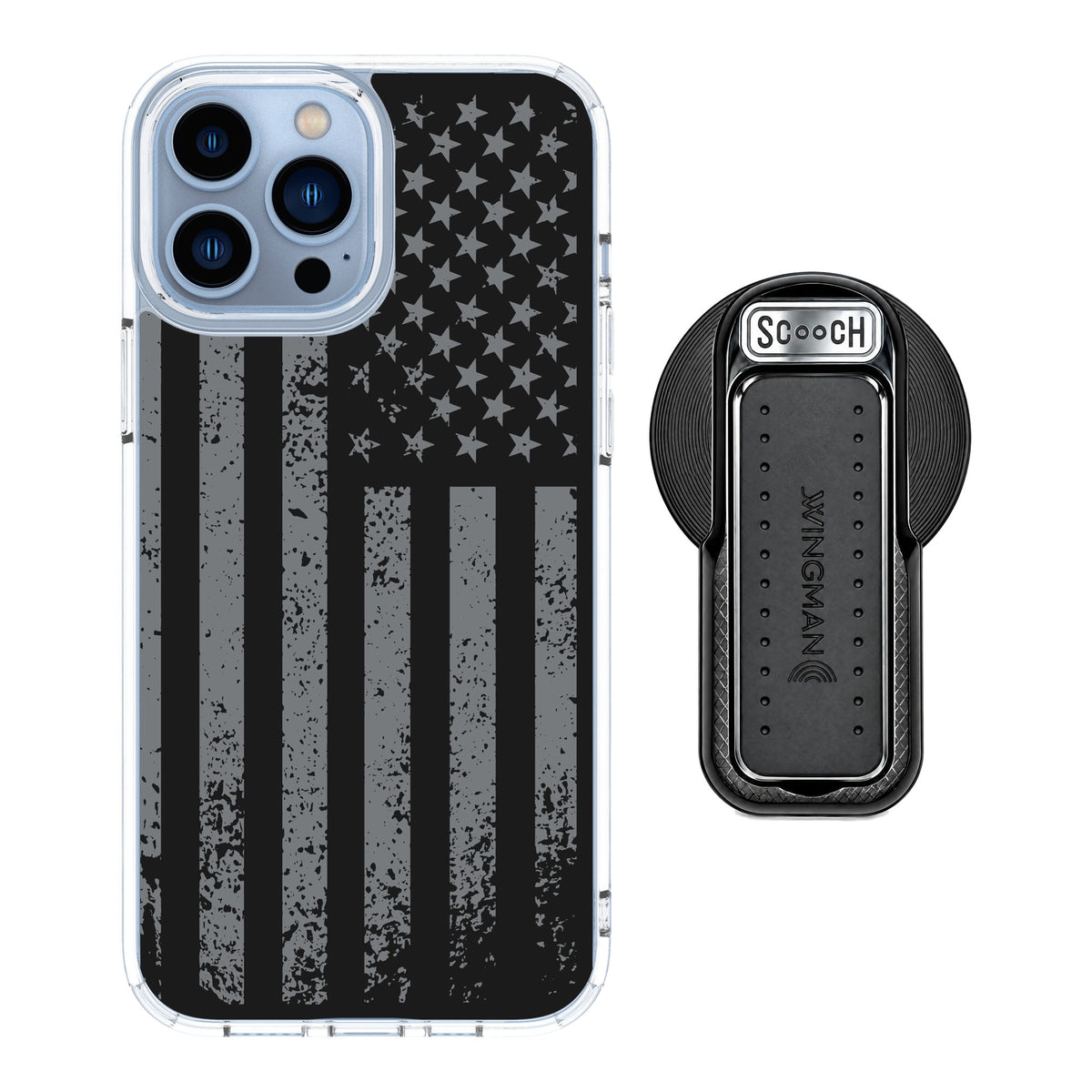 Scooch MagCase Weathered Glory for iPhone 13 Pro Max — MagSafe Wingback Bundle - Black