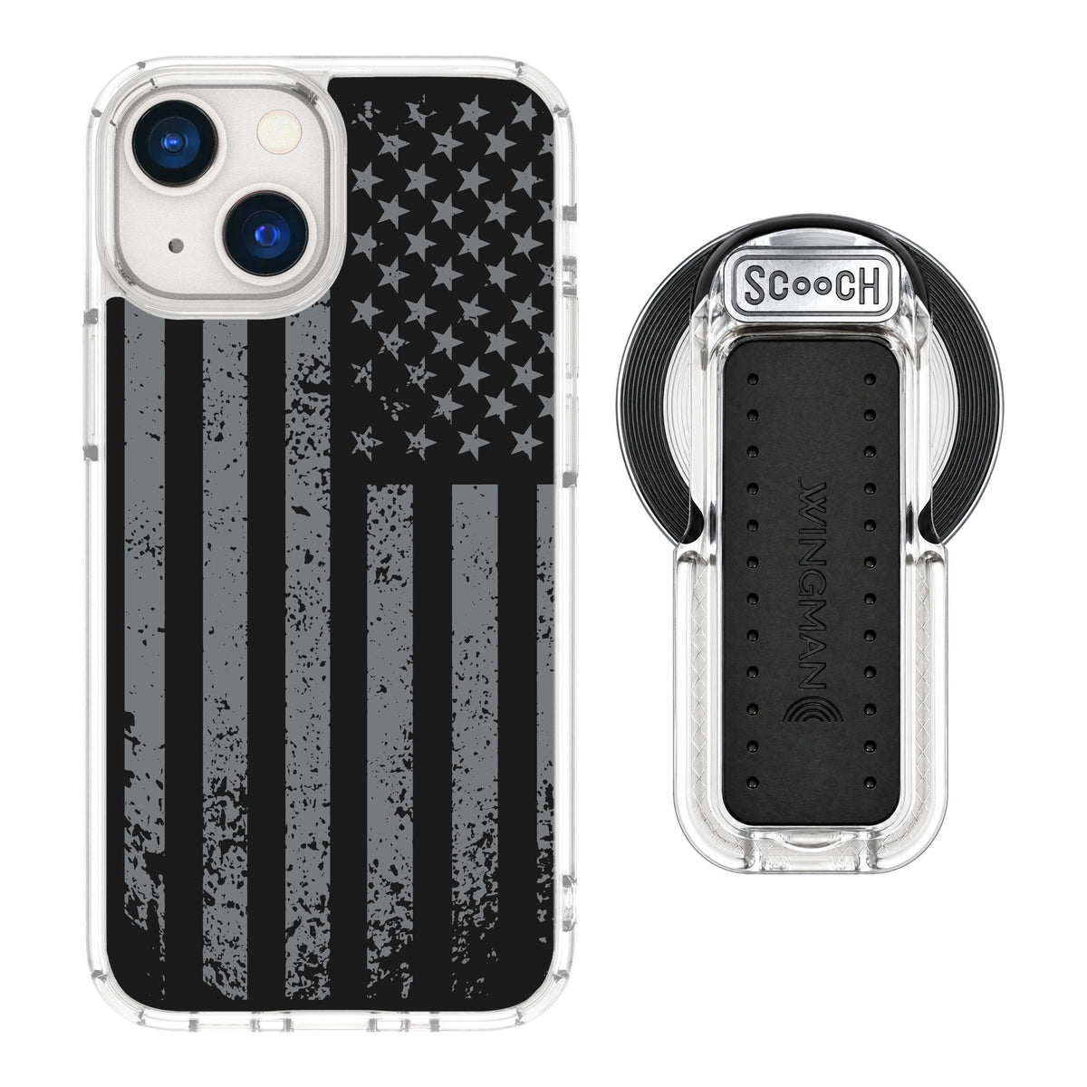 Scooch MagCase Weathered Glory for iPhone 13 mini — MagSafe Wingback Bundle - Clear