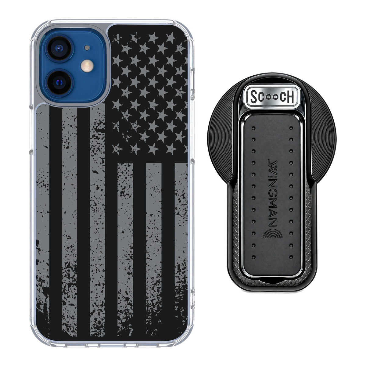 Scooch MagCase Weathered Glory for iPhone 12 mini — MagSafe Wingback Bundle - Black