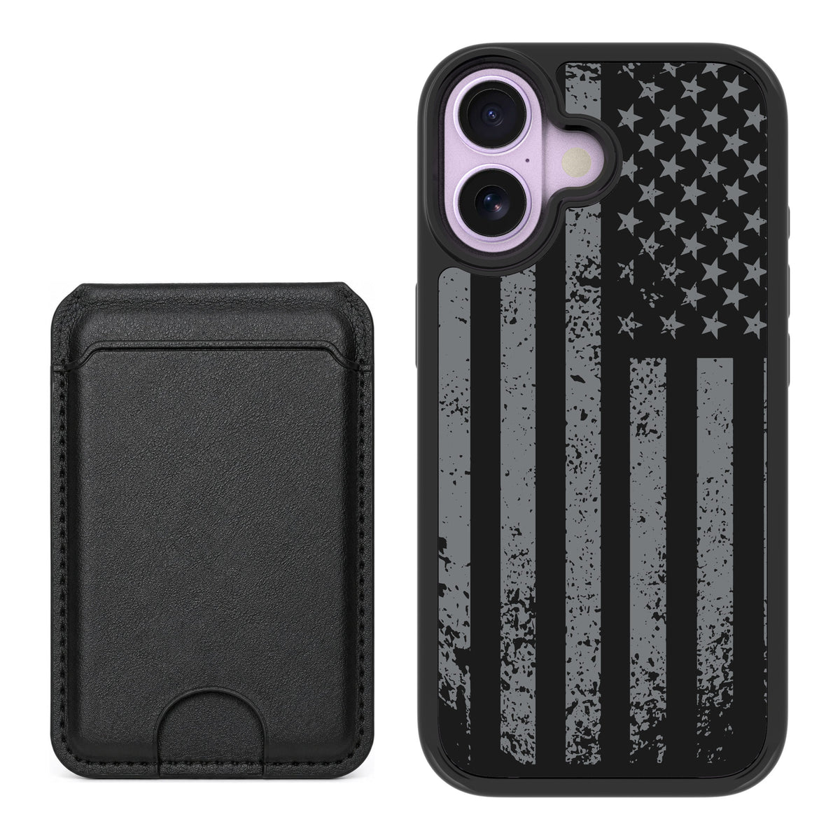 Scooch MagCase Weathered Glory for iPhone 17 — Black MagWallet Bundle