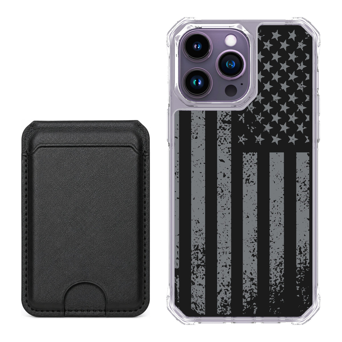 Scooch MagCase Weathered Glory for iPhone 14 Pro Max — Black MagWallet Bundle