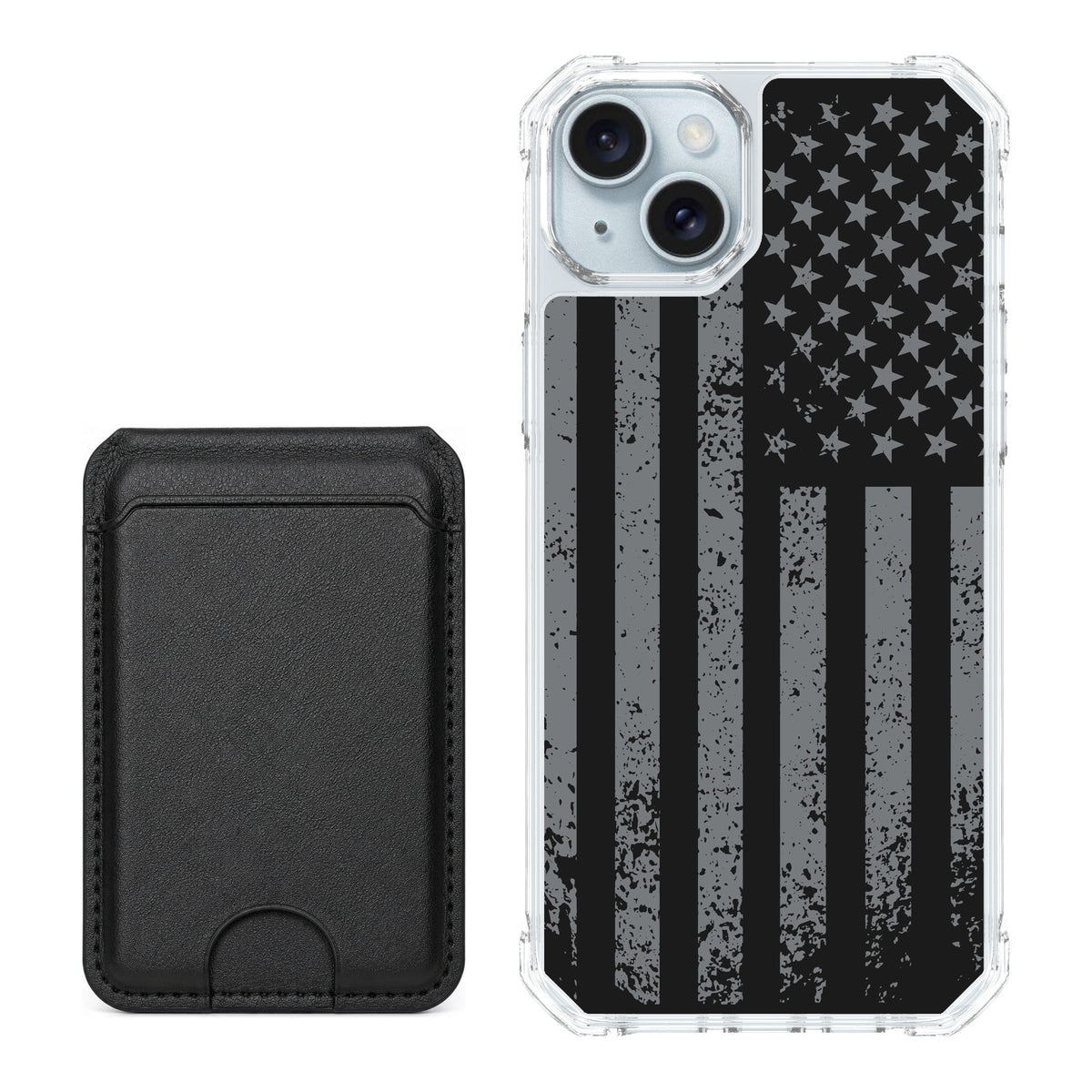 Scooch MagCase Weathered Glory for iPhone 14 Plus — Black MagWallet Bundle