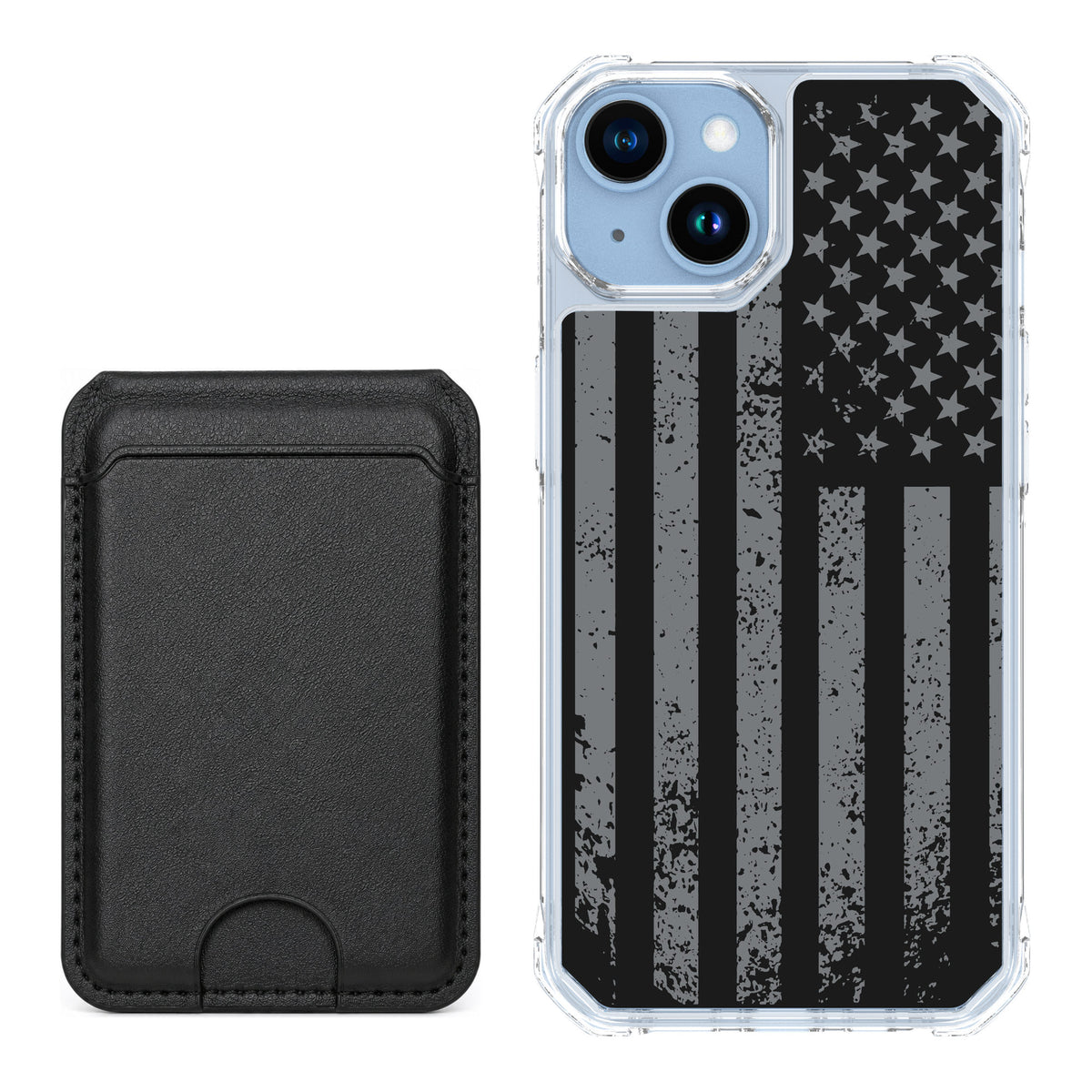 Scooch MagCase Weathered Glory for iPhone 14 — Black MagWallet Bundle