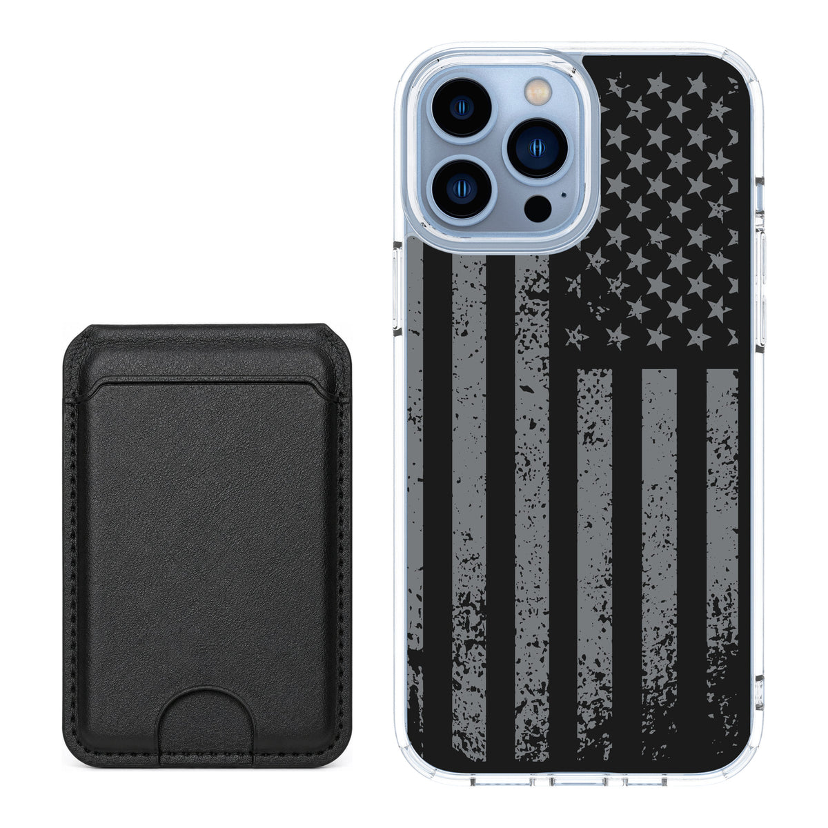 Scooch MagCase Weathered Glory for iPhone 13 Pro Max — Black MagWallet Bundle