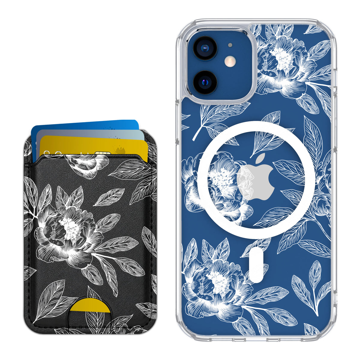 Scooch MagCase Chinoiserie for iPhone 12 — Matching MagWallet Bundle