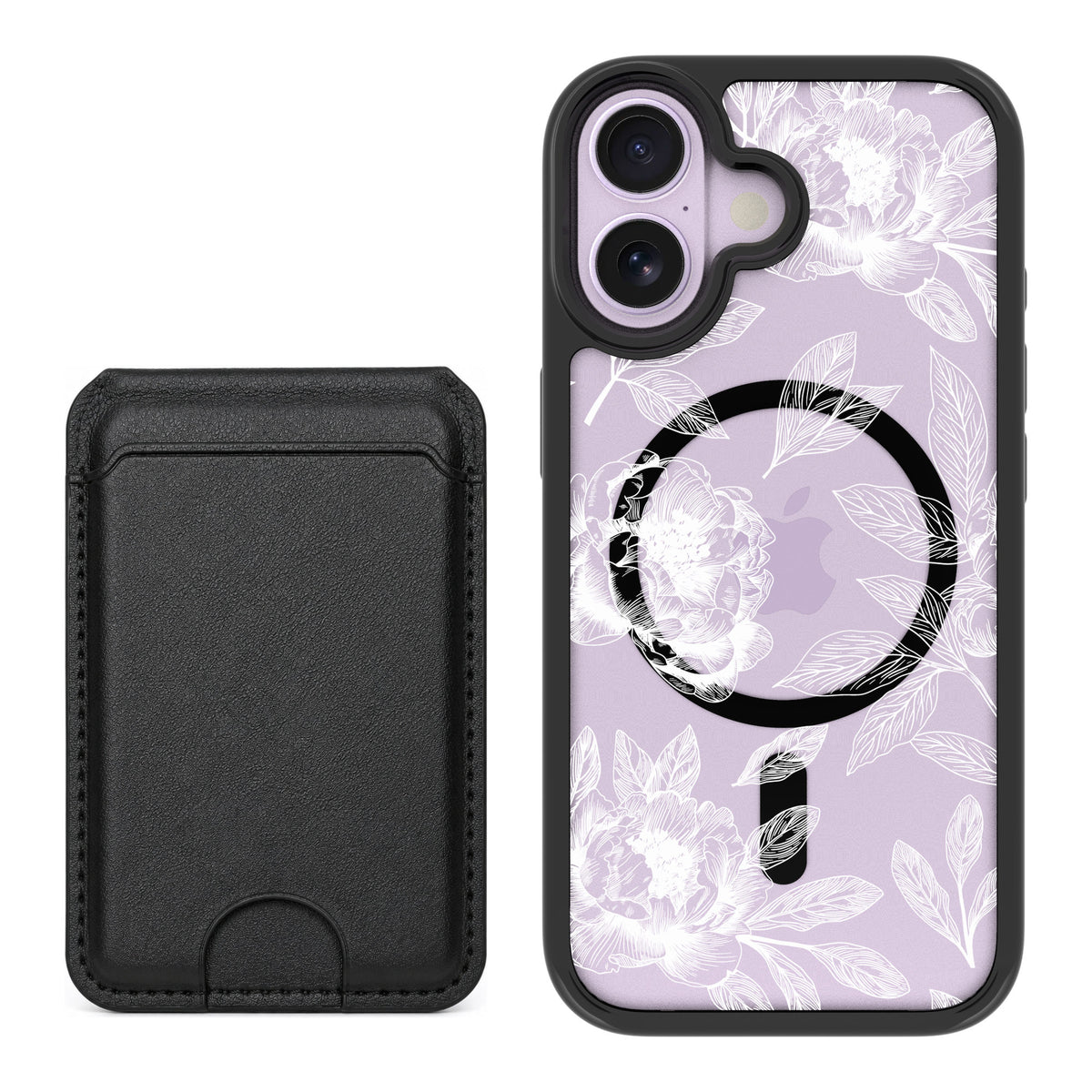 Scooch MagCase Chinoiserie for iPhone 17 — Black MagWallet Bundle