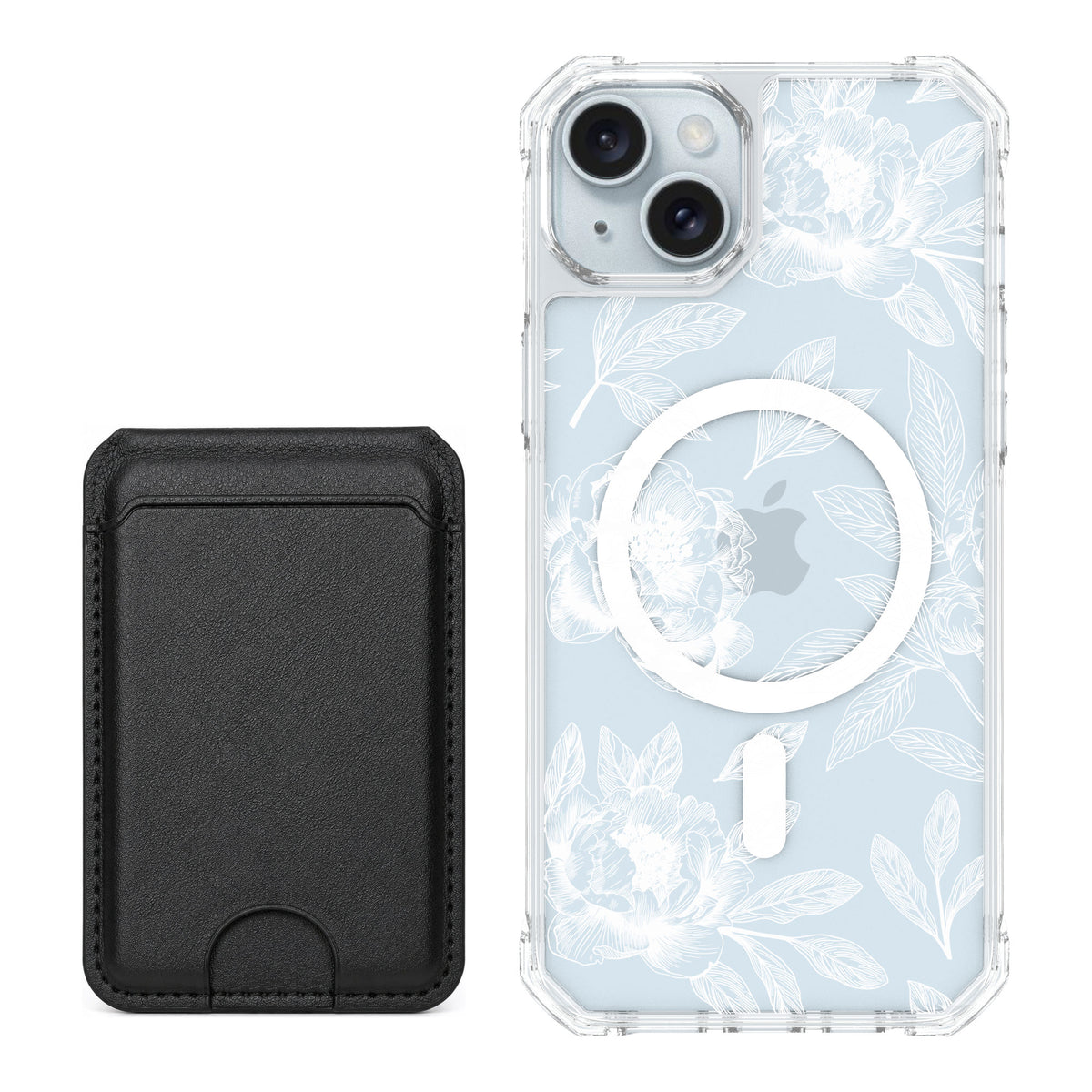 Scooch MagCase Chinoiserie for iPhone 14 Plus — Black MagWallet Bundle