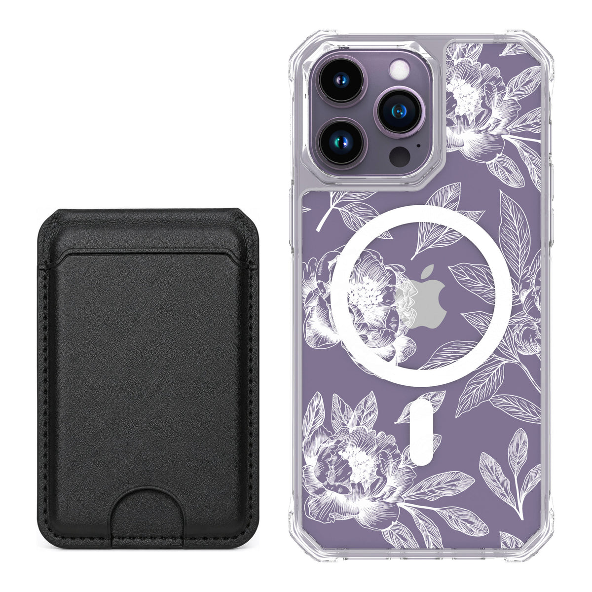 Scooch MagCase Chinoiserie for iPhone 14 Pro Max — Black MagWallet Bundle