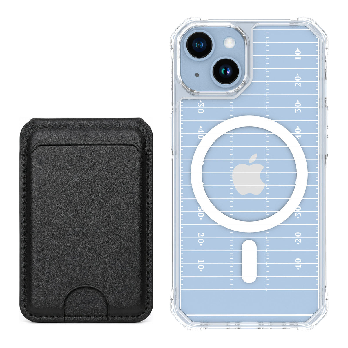 Scooch MagCase Yard Lines for iPhone 14 — Black MagWallet Bundle