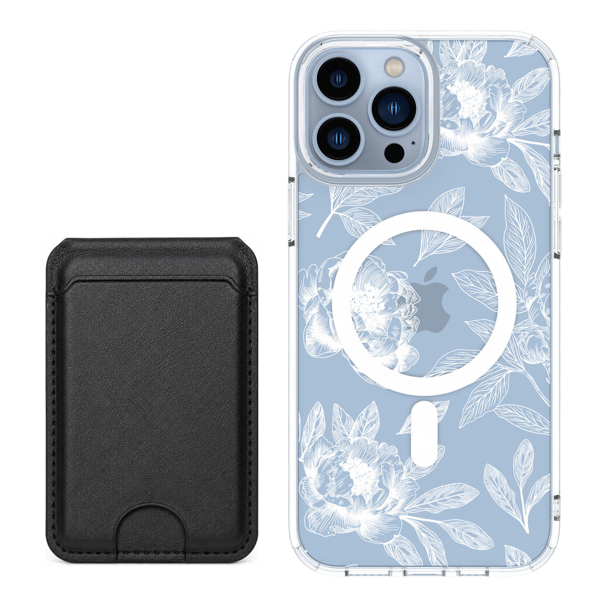 Scooch MagCase Chinoiserie for iPhone 13 Pro Max — Black MagWallet Bundle