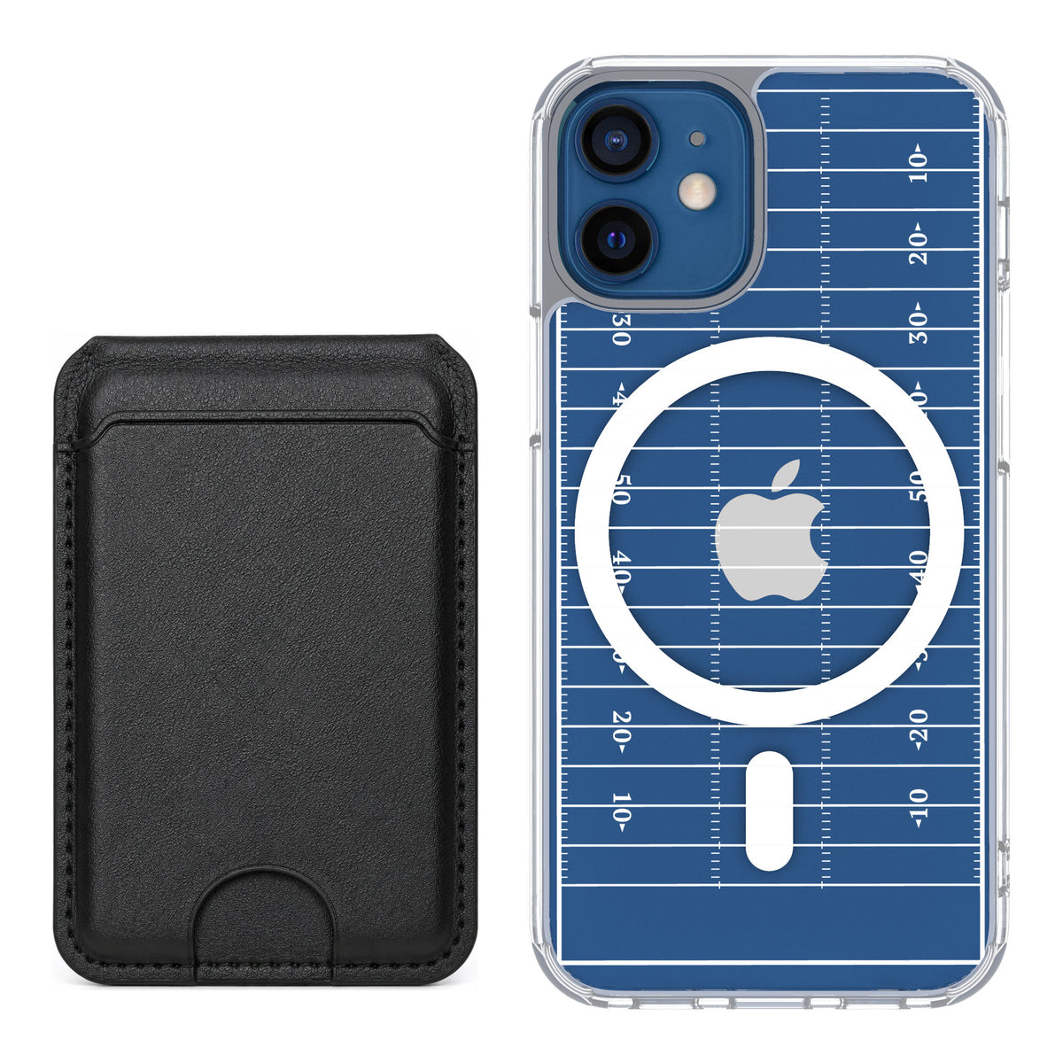 Scooch MagCase Yard Lines for iPhone 12 mini — Black MagWallet Bundle