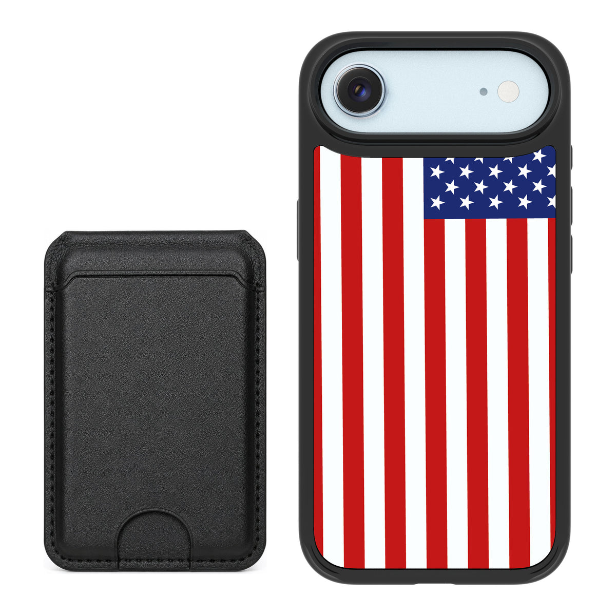 Scooch MagCase Stars And Stripes for iPhone Air — Black MagWallet Bundle