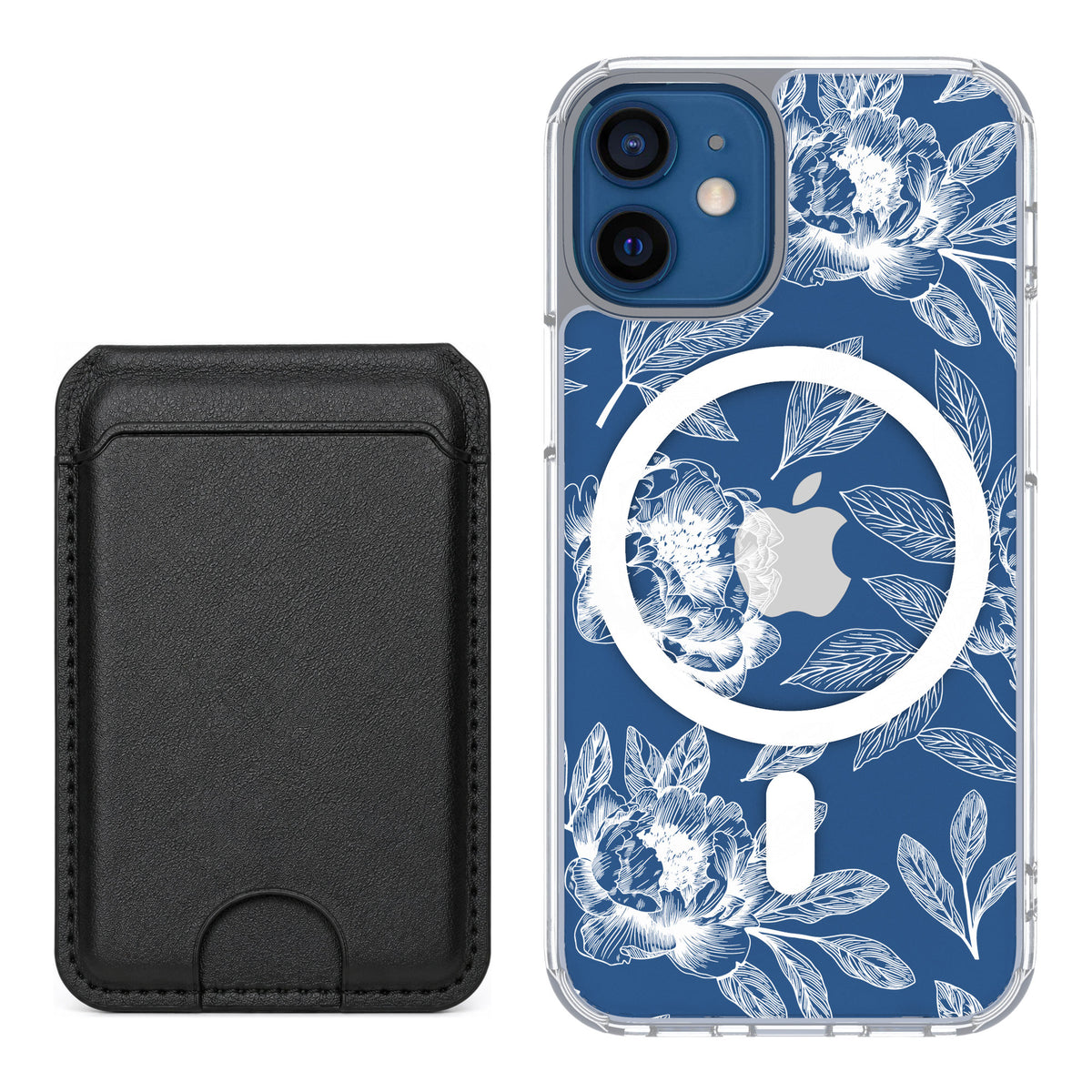 Scooch MagCase Chinoiserie for iPhone 12 mini — Black MagWallet Bundle
