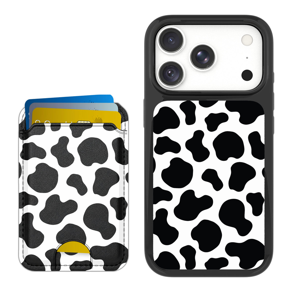 Scooch MagCase Cow Print for iPhone 17 Pro Max — Matching MagWallet Bundle