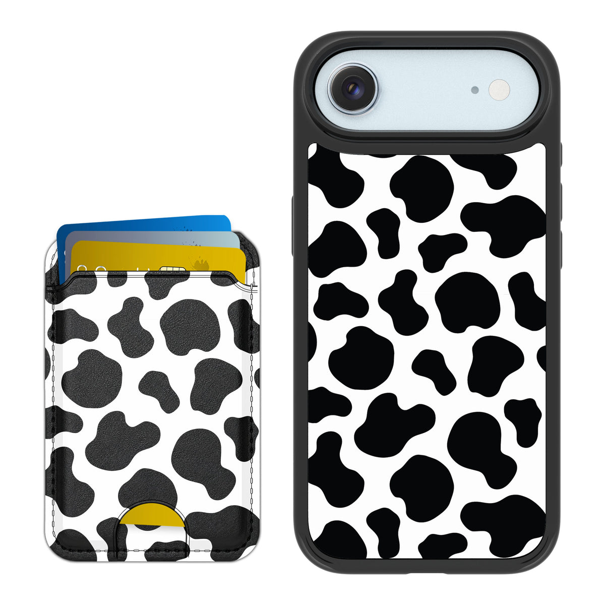 Scooch MagCase Cow Print for iPhone Air — Matching MagWallet Bundle