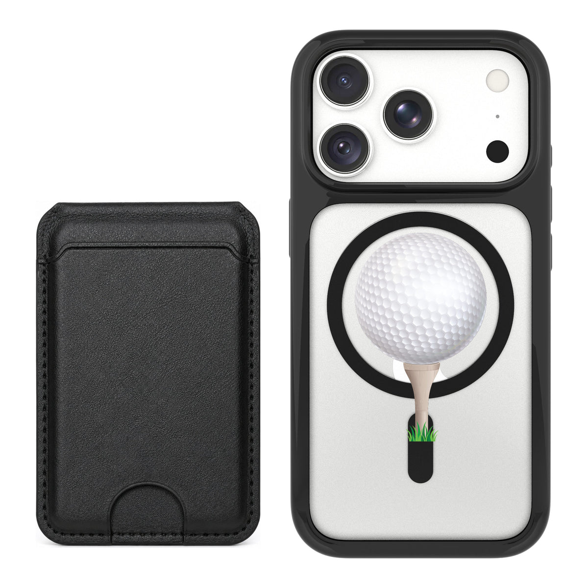 Scooch MagCase Tee Time for iPhone 18 Pro Max — Black MagWallet Bundle