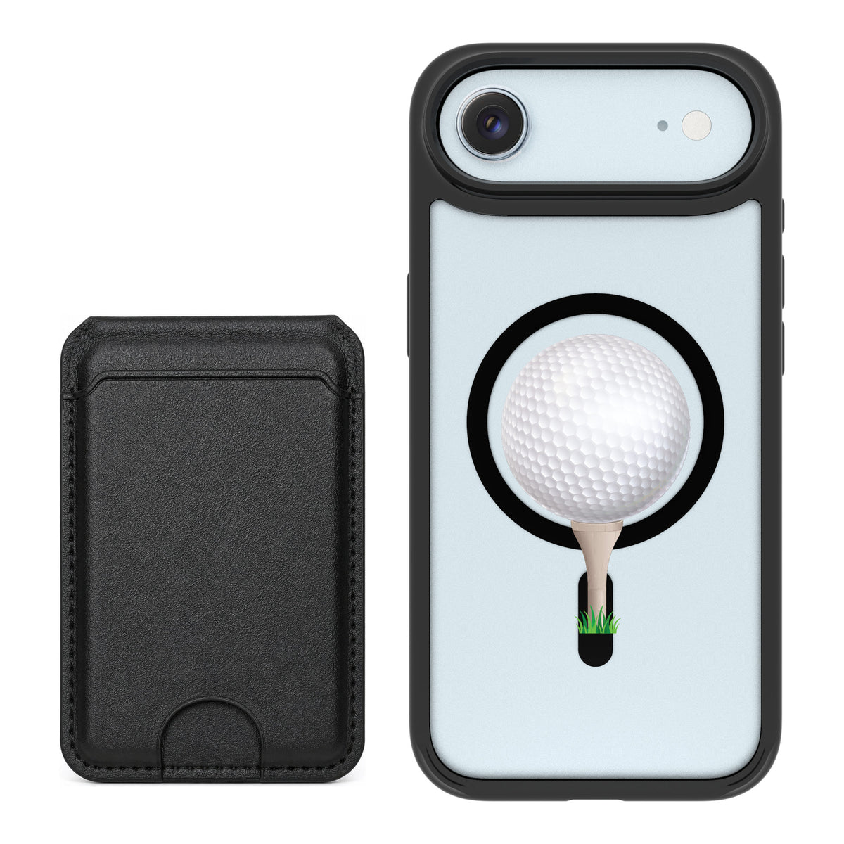 Scooch MagCase Tee Time for iPhone Air — Black MagWallet Bundle