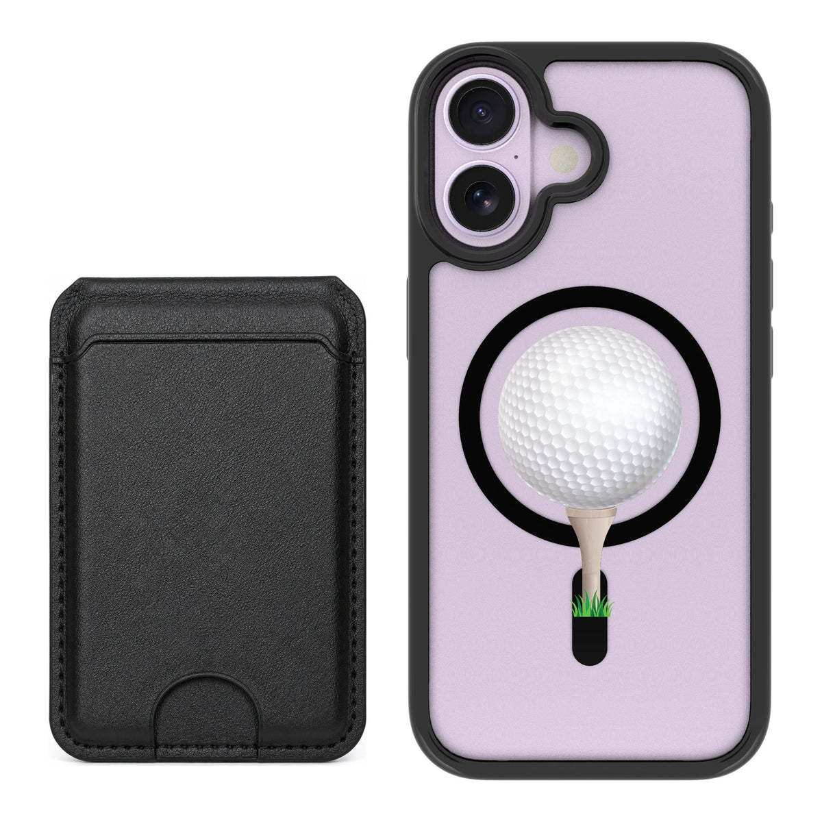 Scooch MagCase Tee Time for iPhone 17 — Black MagWallet Bundle