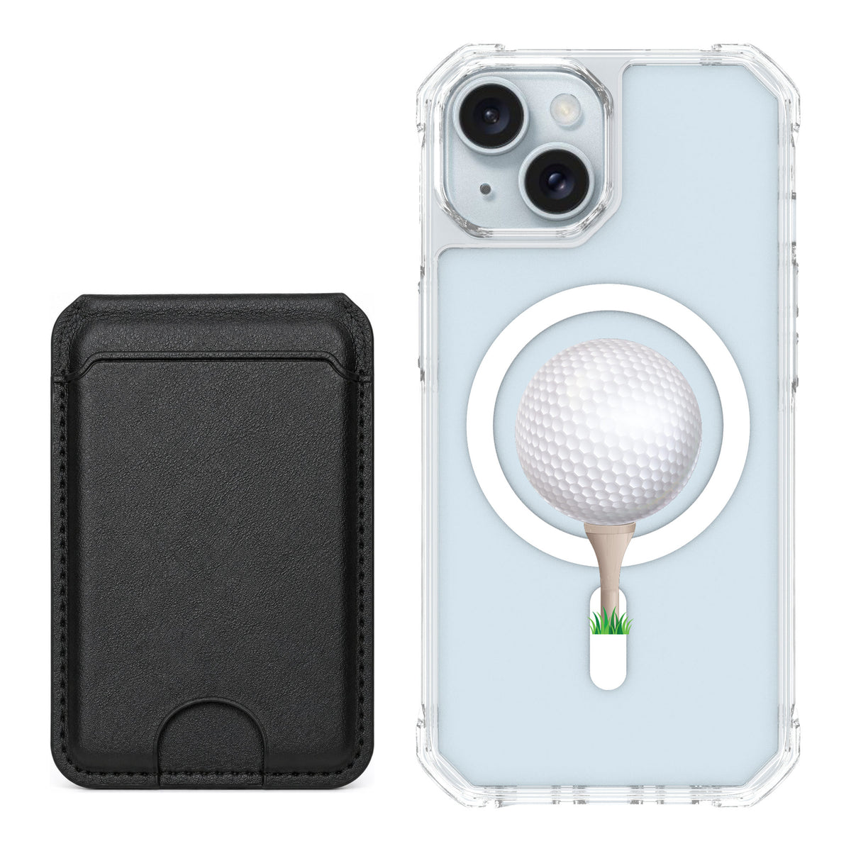 Scooch MagCase Tee Time for iPhone 15 — Black MagWallet Bundle