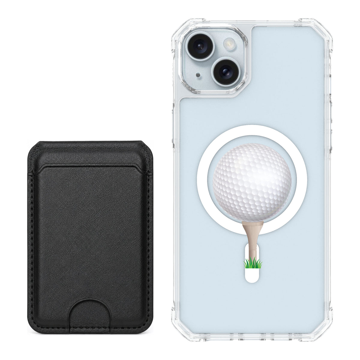 Scooch MagCase Tee Time for iPhone 14 Plus — Black MagWallet Bundle