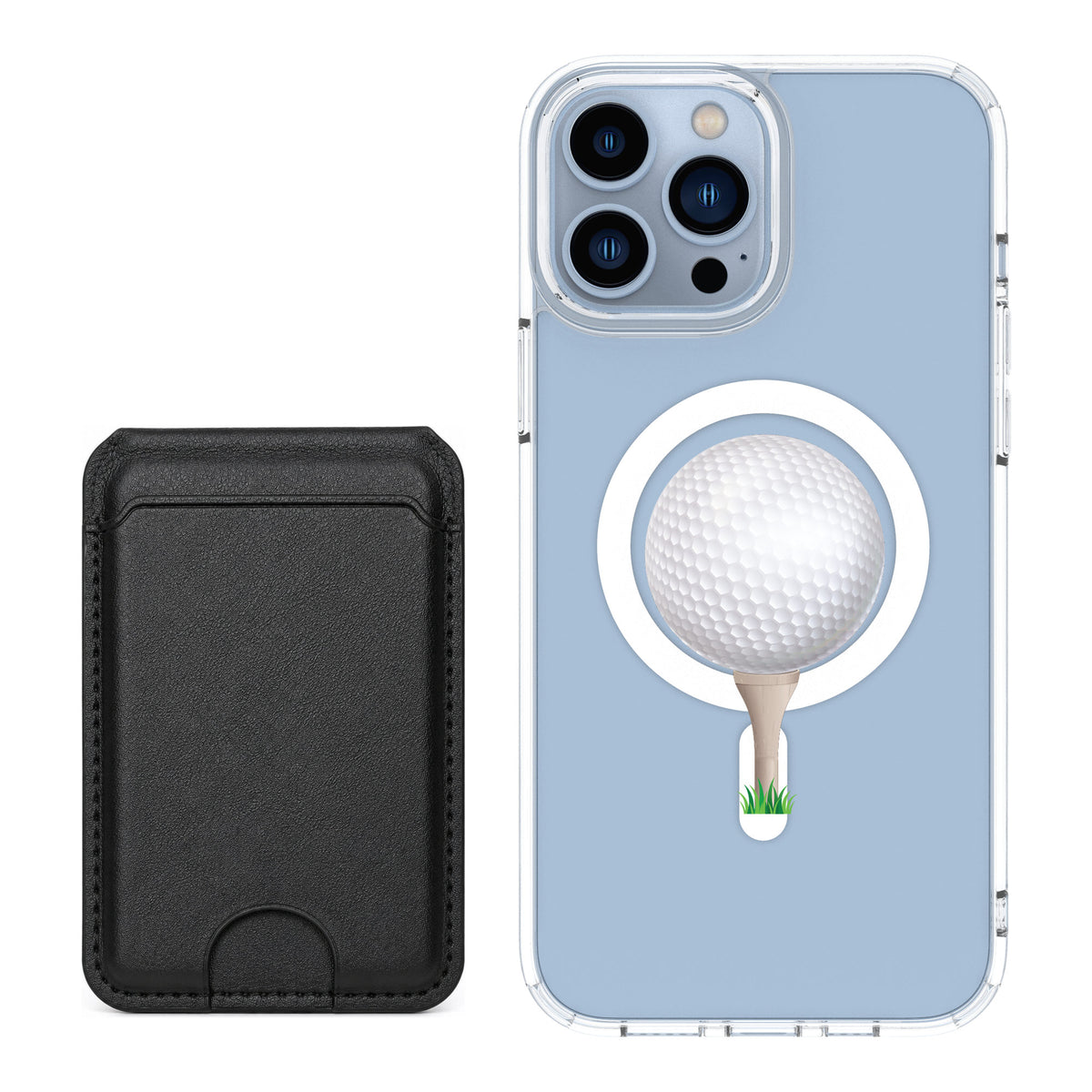 Scooch MagCase Tee Time for iPhone 13 Pro Max — Black MagWallet Bundle