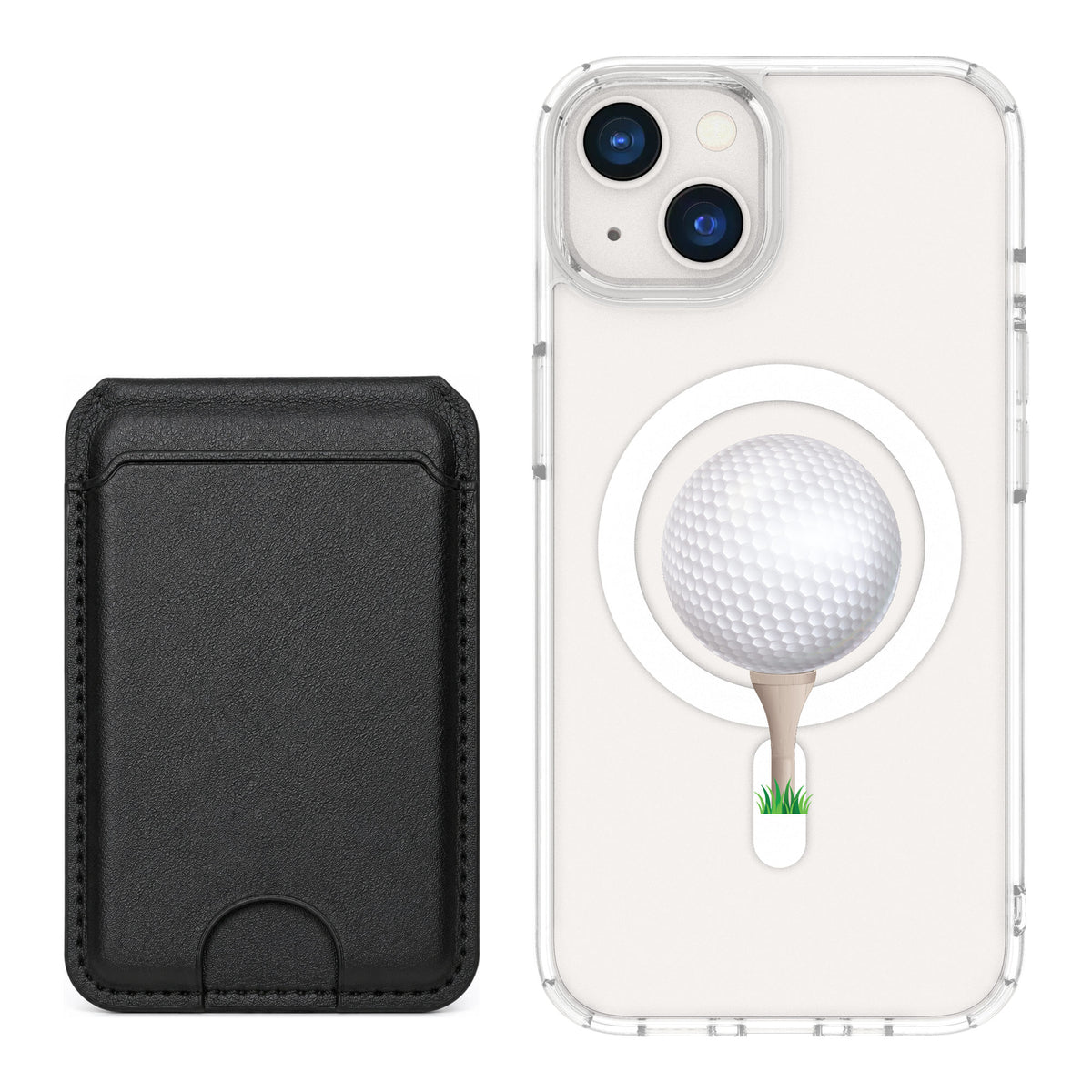 Scooch MagCase Tee Time for iPhone 13 — Black MagWallet Bundle
