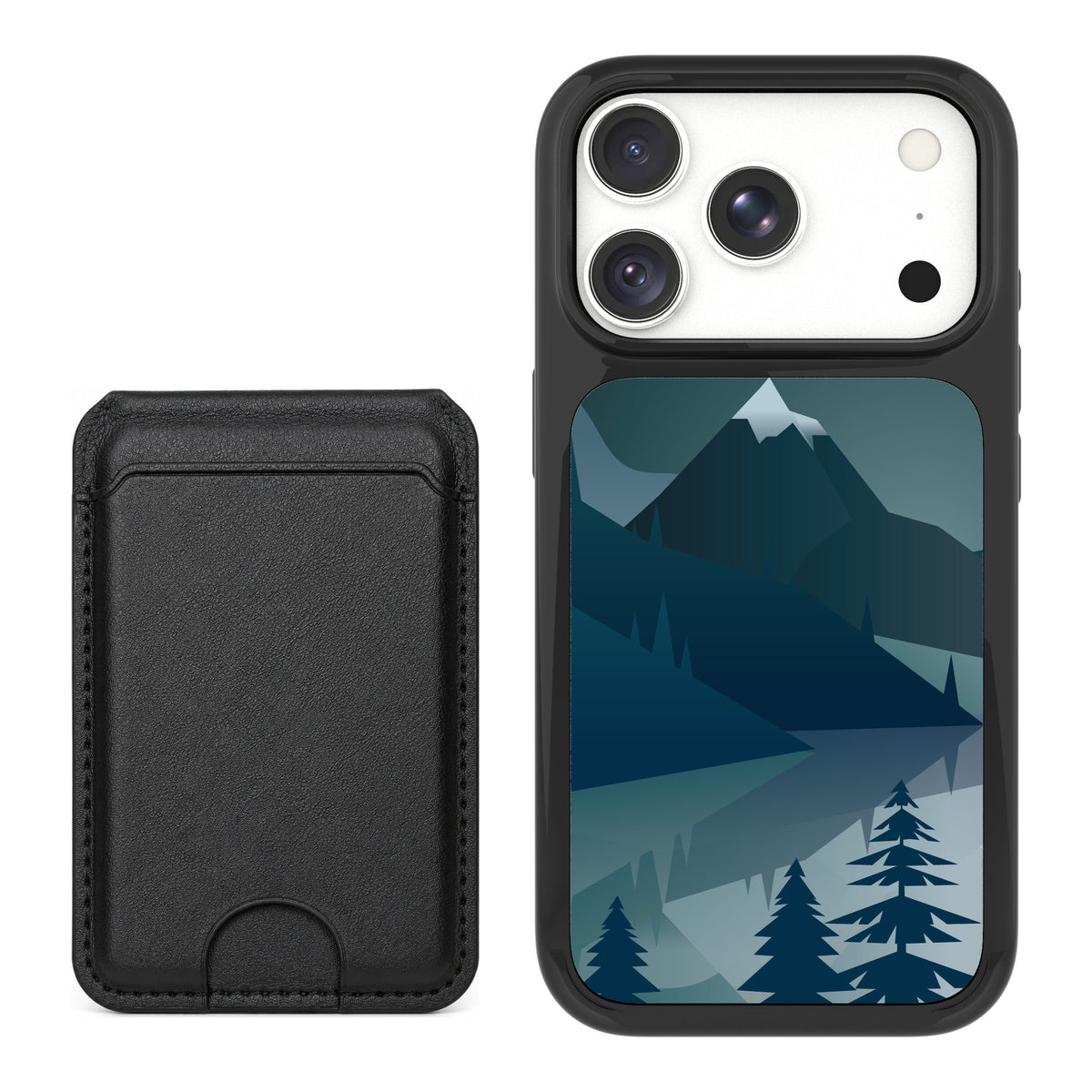 Scooch MagCase Midnight Ridge for iPhone 18 Pro — Black MagWallet Bundle