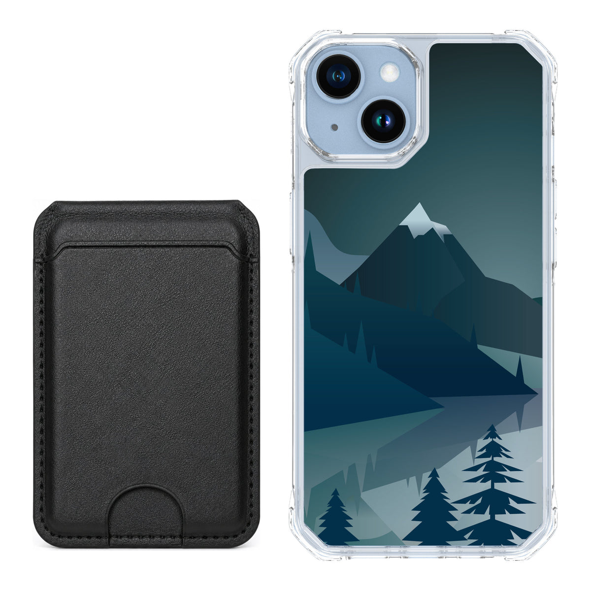 Scooch MagCase Midnight Ridge for iPhone 14 — Black MagWallet Bundle
