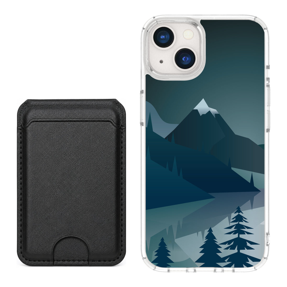 Scooch MagCase Midnight Ridge for iPhone 13 — Black MagWallet Bundle