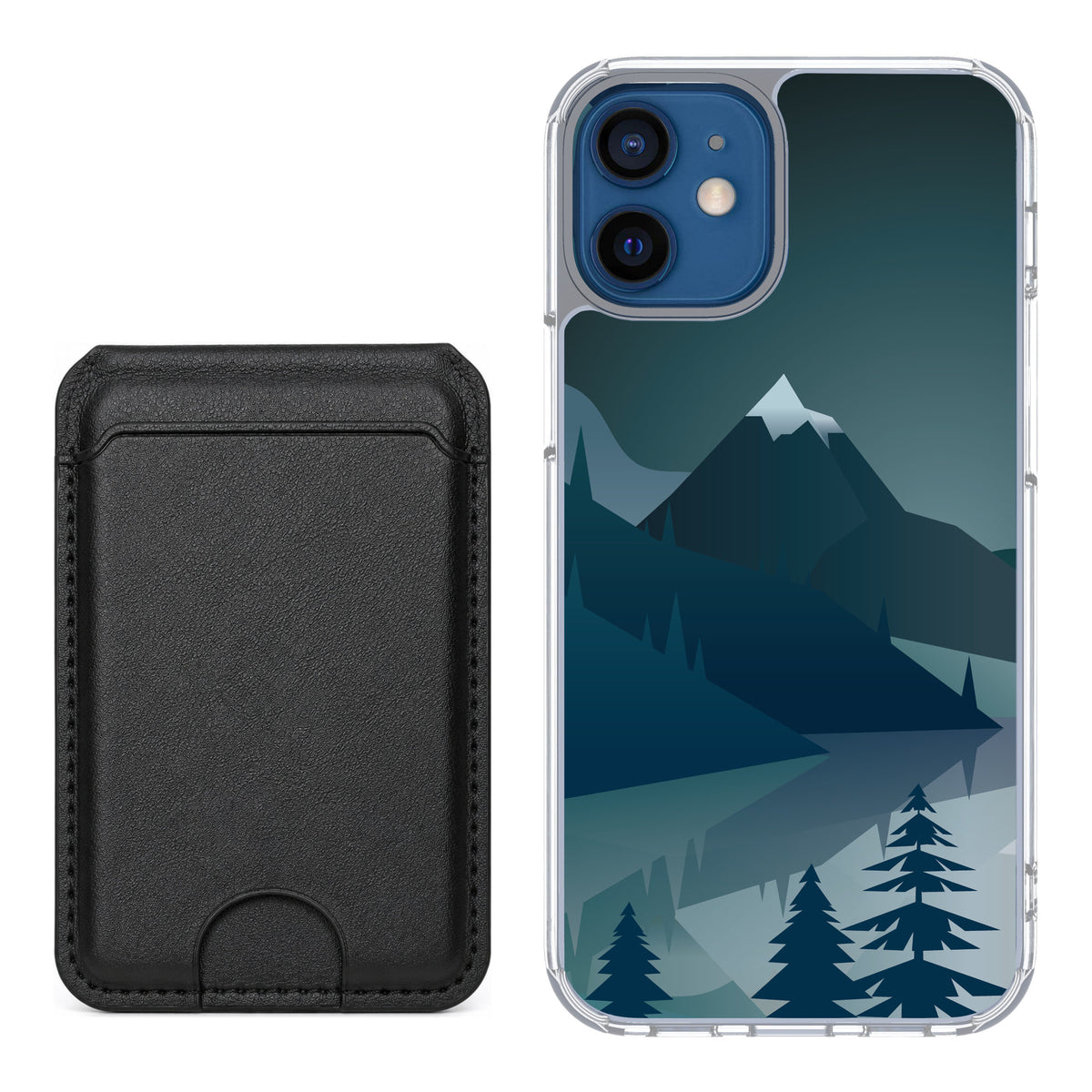 Scooch MagCase Midnight Ridge for iPhone 12 mini — Black MagWallet Bundle