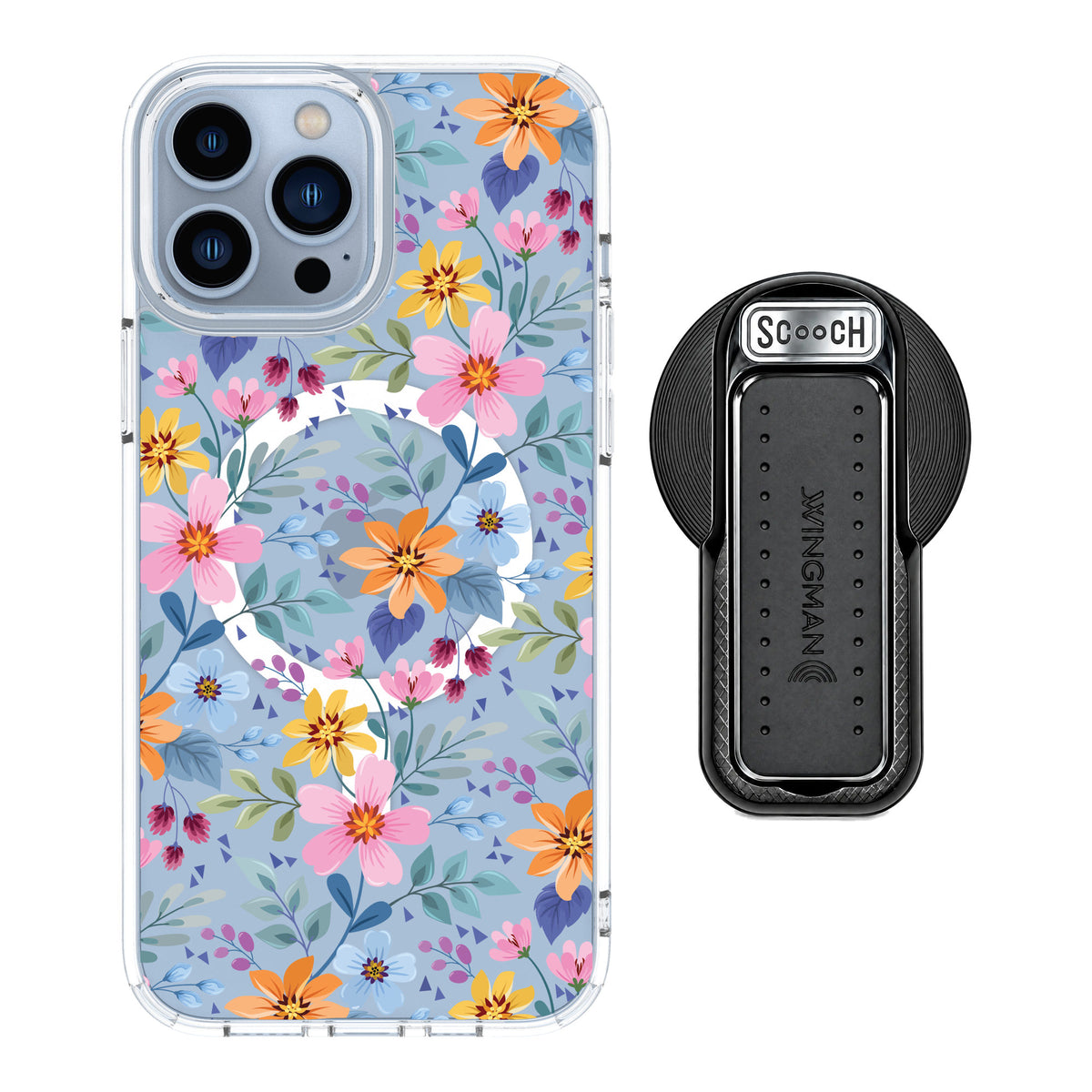 Scooch MagCase Full Bloom for iPhone 13 Pro Max — MagSafe Wingback Bundle - Black