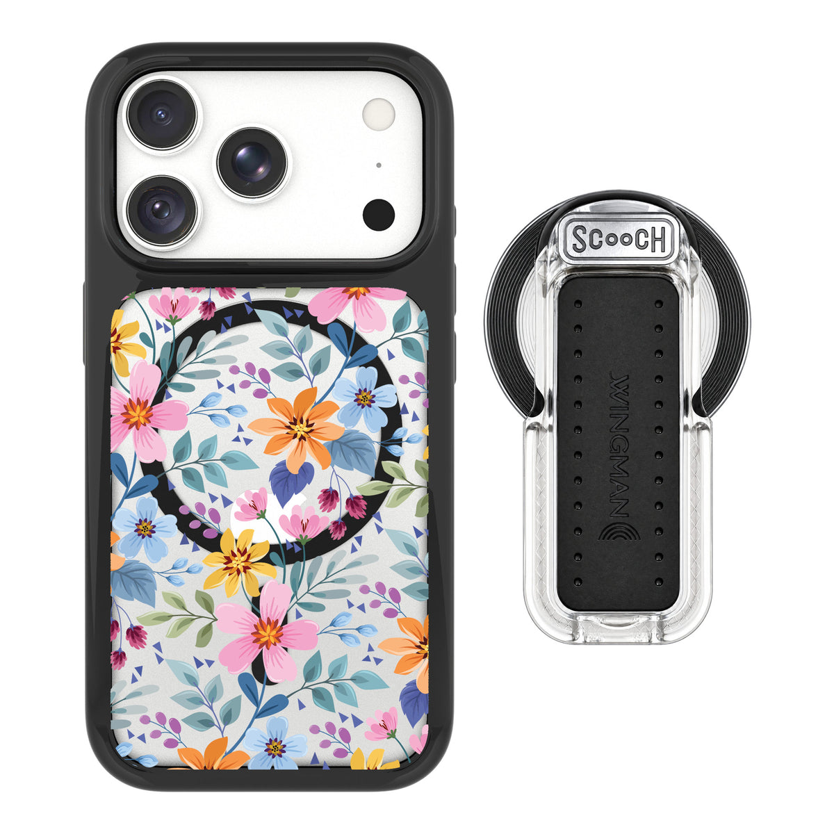 Scooch MagCase Full Bloom for iPhone 17 Pro Max — MagSafe Wingback Bundle - Clear