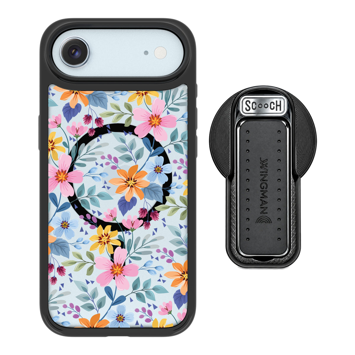 Scooch MagCase Full Bloom for iPhone Air — MagSafe Wingback Bundle - Black